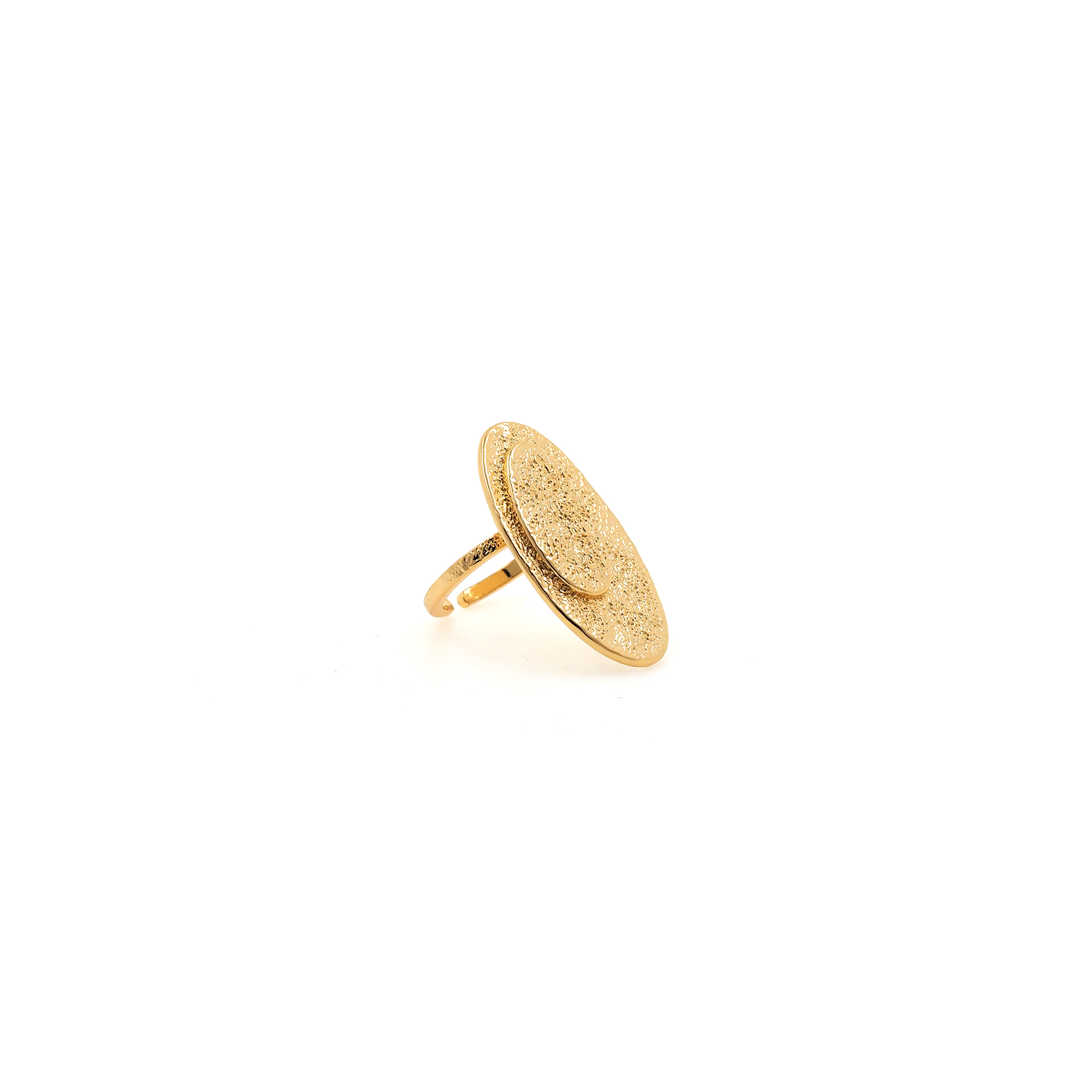 18K Gold Filled Oval Ring,Minimalist Rings,Gold Ring,Adjustable Ring,Dainty Ring,Open Ring