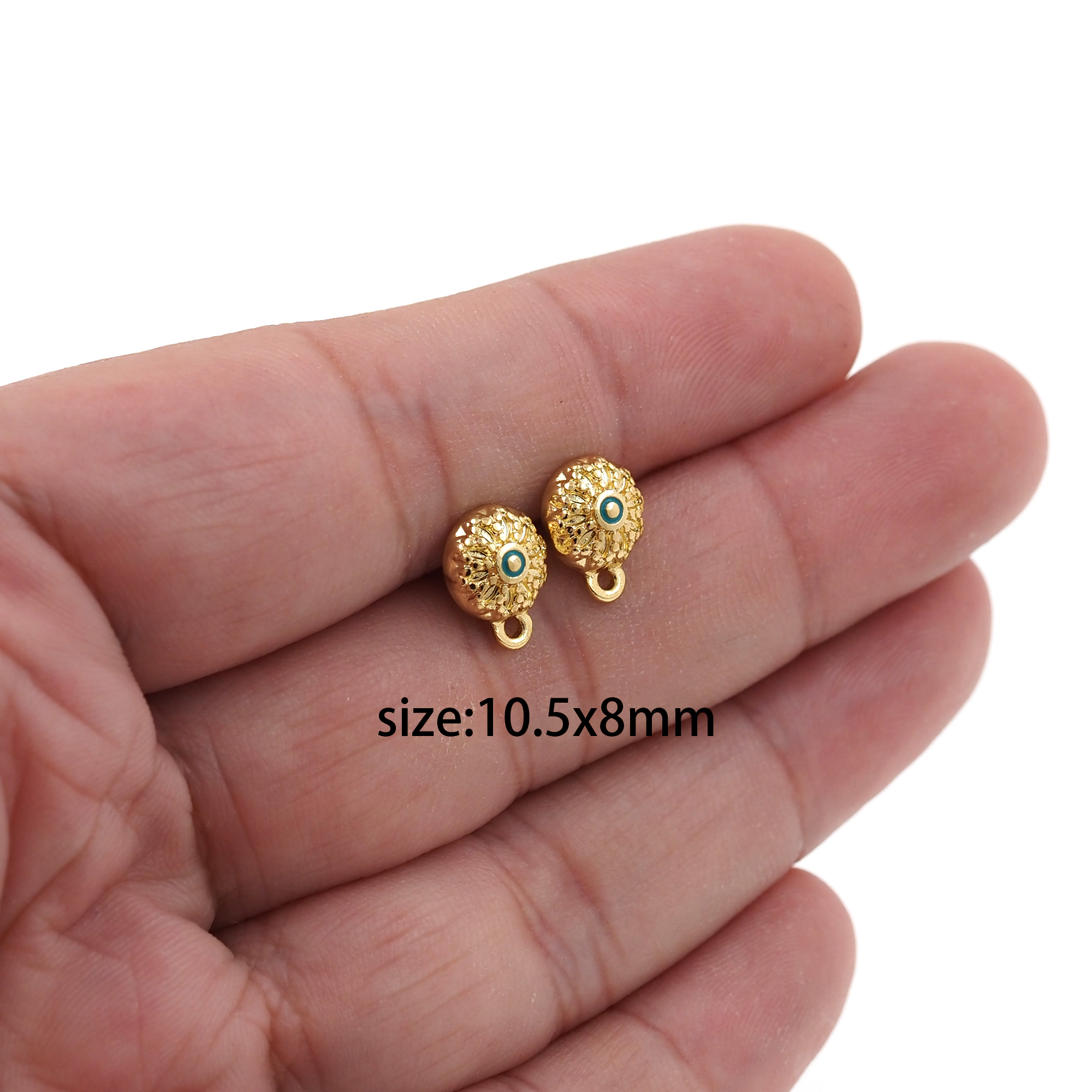 18K Gold Filled Flower Stud Earrings,Flower Earrings,Dainty Earrings,Minimalist Earring,Gift for Wife