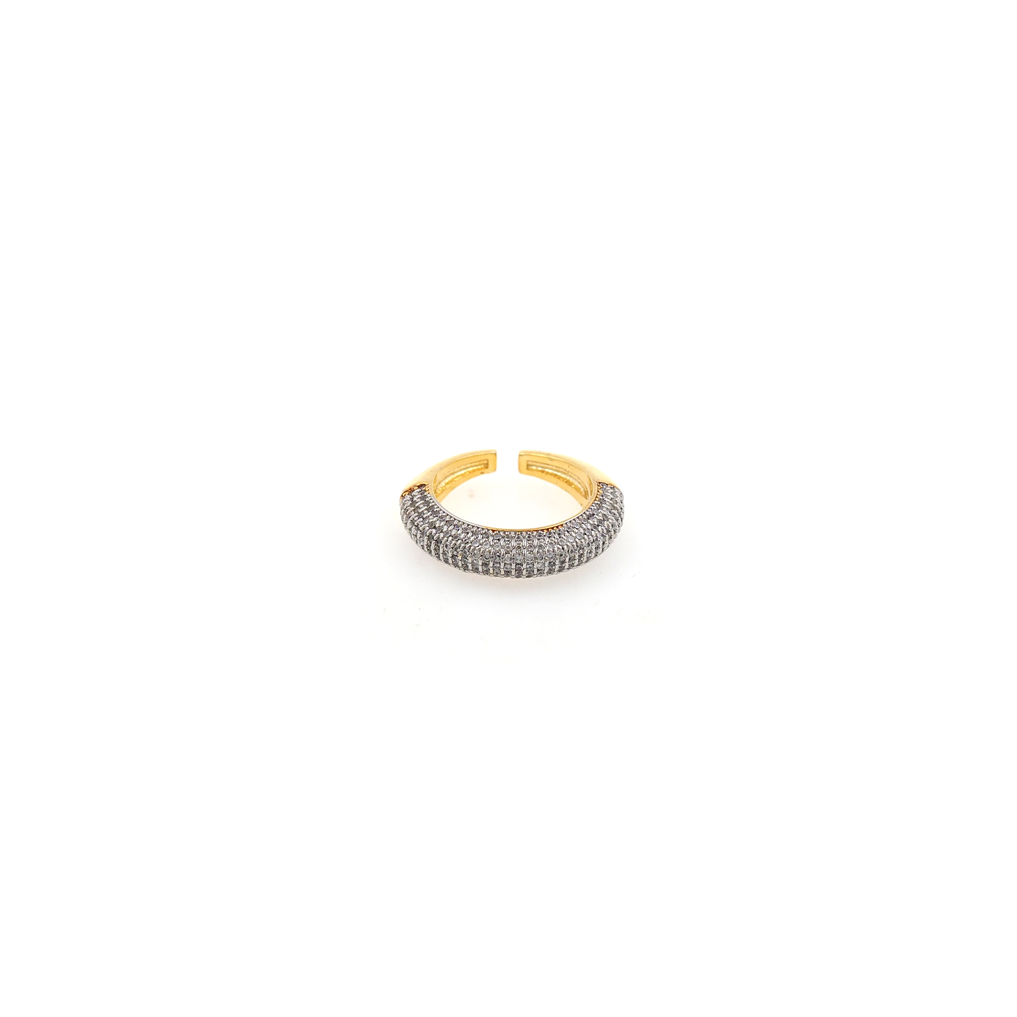 18K Gold Filled CZ Ring,Minimalist Ring,Dainty Zirconia Ring,Open Ring,Adjustable Ring