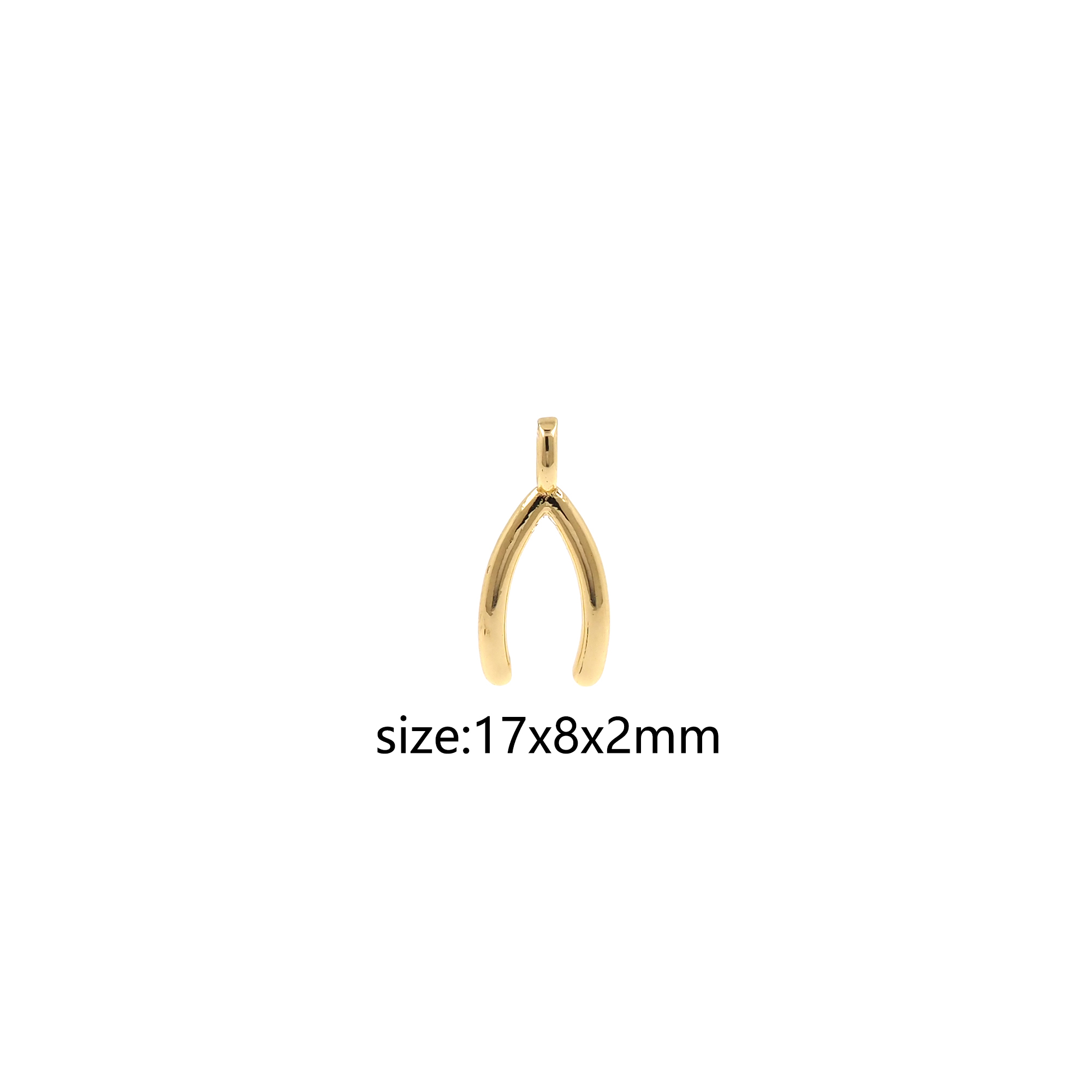 18K Gold Filled Horseshoe Pendant,Dainty Horseshoe Charm Earrings Necklace for DIY Jewelry Making Supply