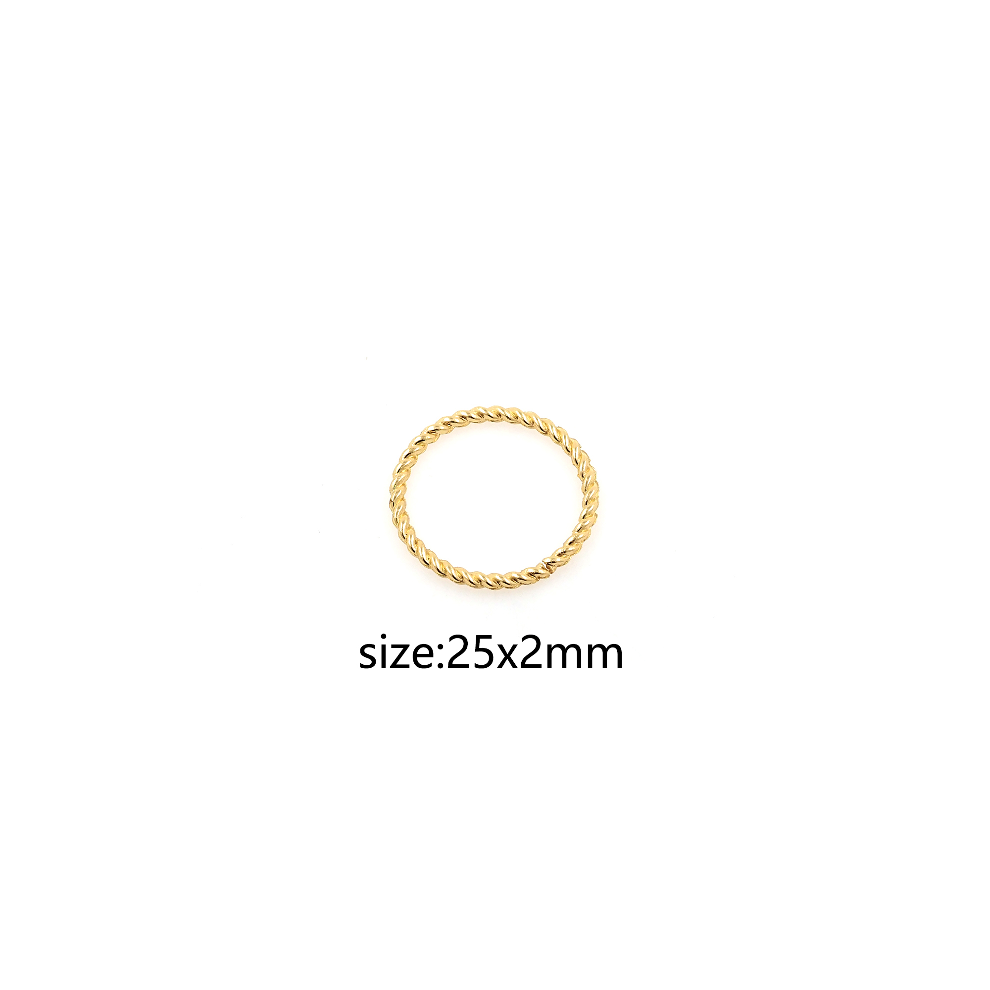 10pcs 18K Gold Filled Jump Rings,Dainty O Shaped Open Jump Rings Bulk,Gold Split Rings for DIY Jewelry Making Supply Findings