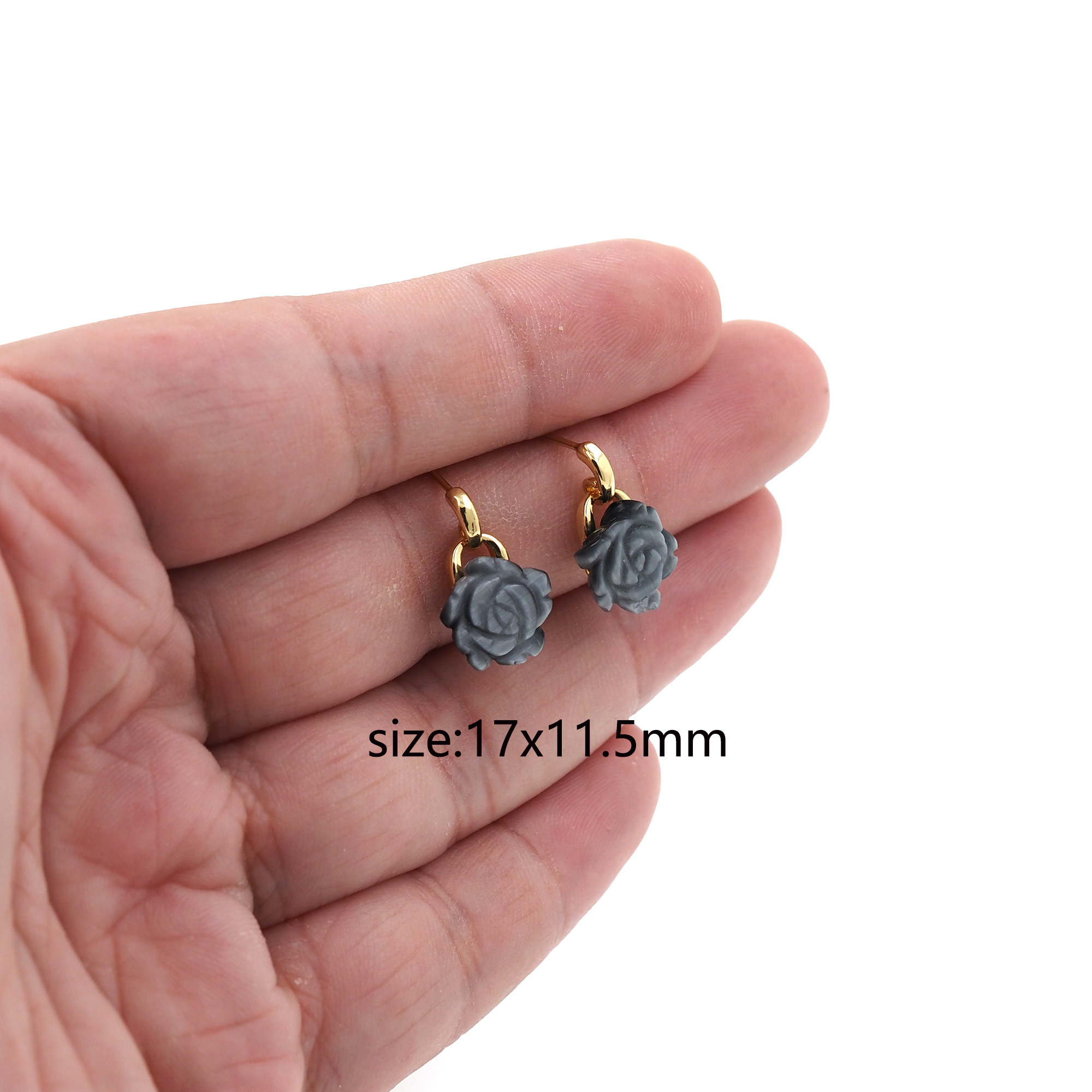 18K Gold Filled Rose Stud Earrings,Flower Earrings,Dainty Earrings,Minimalist Earring,Gift for Wife