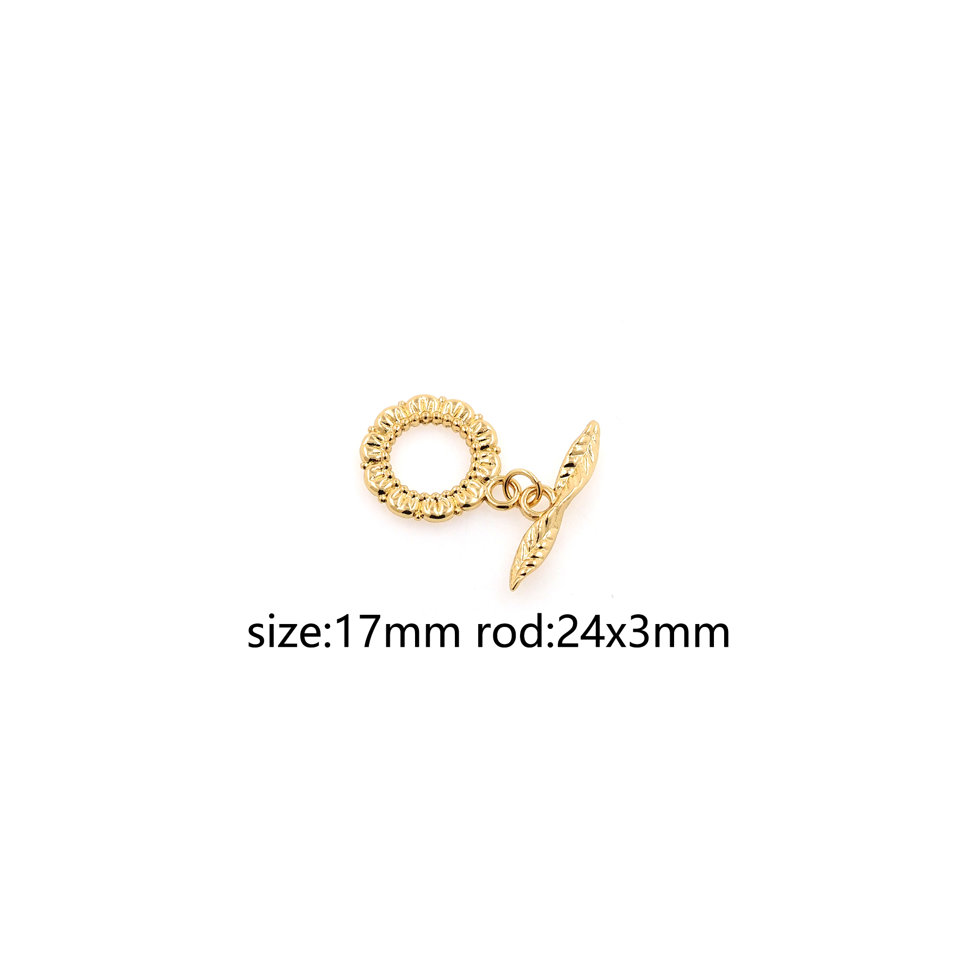 18K Gold Filled OT Clasps,Toggle Buckle Bracelet Necklace for DIY Jewelry Finding Necklace Bracelet