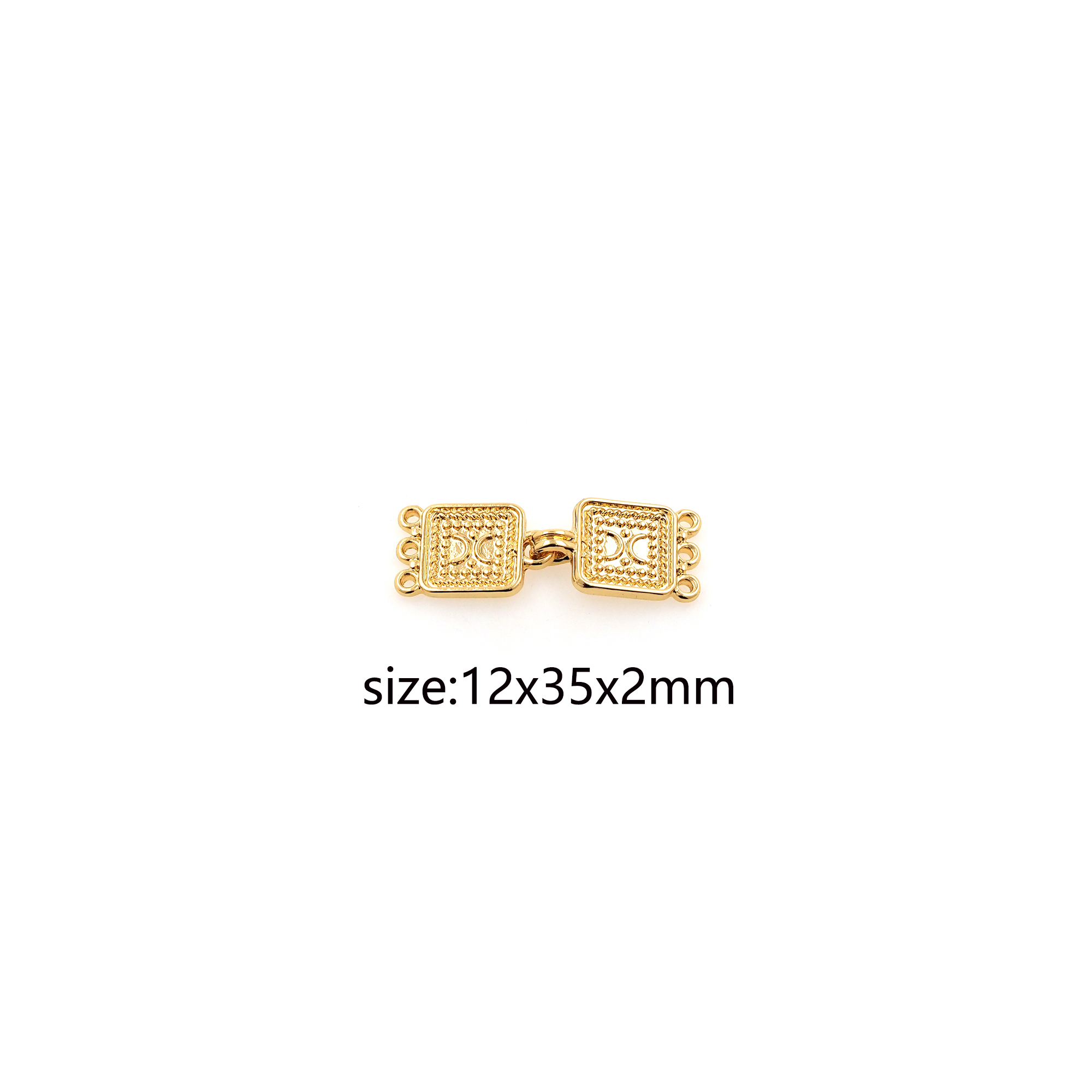 18K Gold Filled Geometric Connector,Geometric Charm Necklace Bracelet for DIY Jewelry Making Supply
