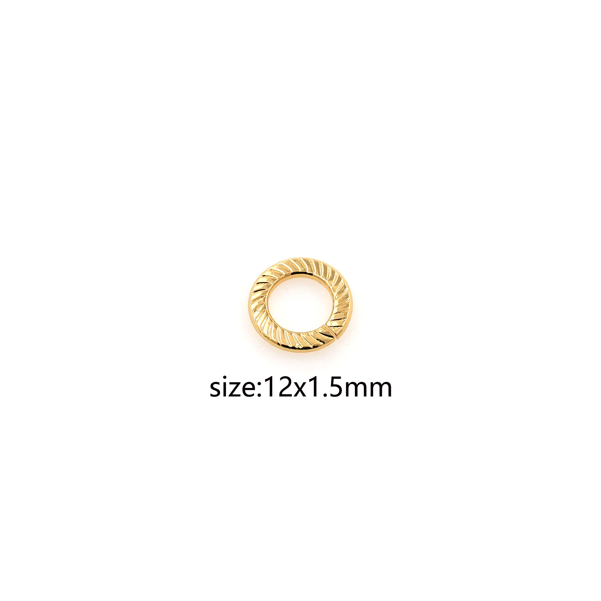 10pcs 18K Gold Filled Jump Rings,Dainty O Shaped Open Jump Rings Bulk,Gold Split Rings for DIY Jewelry Making Supply Findings