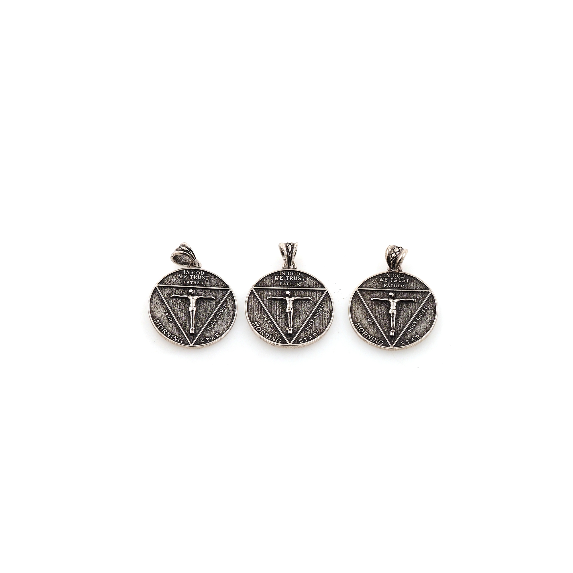 Ancient Silver Religious Pendant,Dainty Religious Charm Earrings Necklace for DIY Jewelry Making Supply