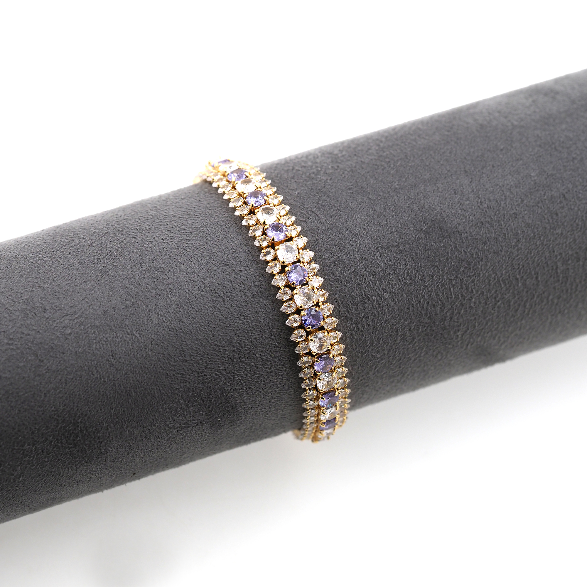 Zirconia Bracelet,18K Gold Filled Bracelet,Everyday Bracelet,Tennis Bracelet,Ladies Bracelet,Gift For Her