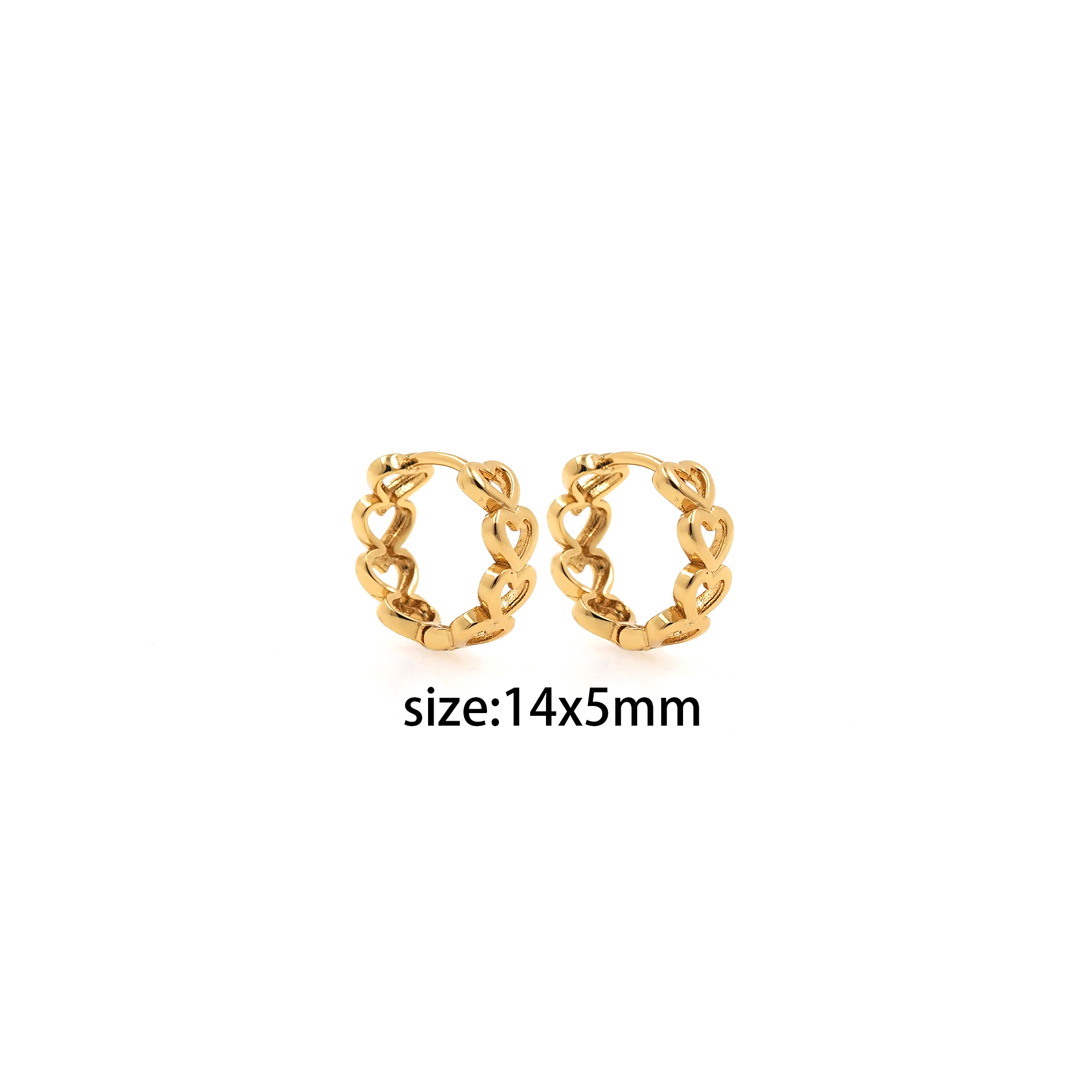 18K Gold Filled Heart Hoop Earring,Minimalist Earrings,Dainty Hoops,Huggie Earrings,Gift for Her