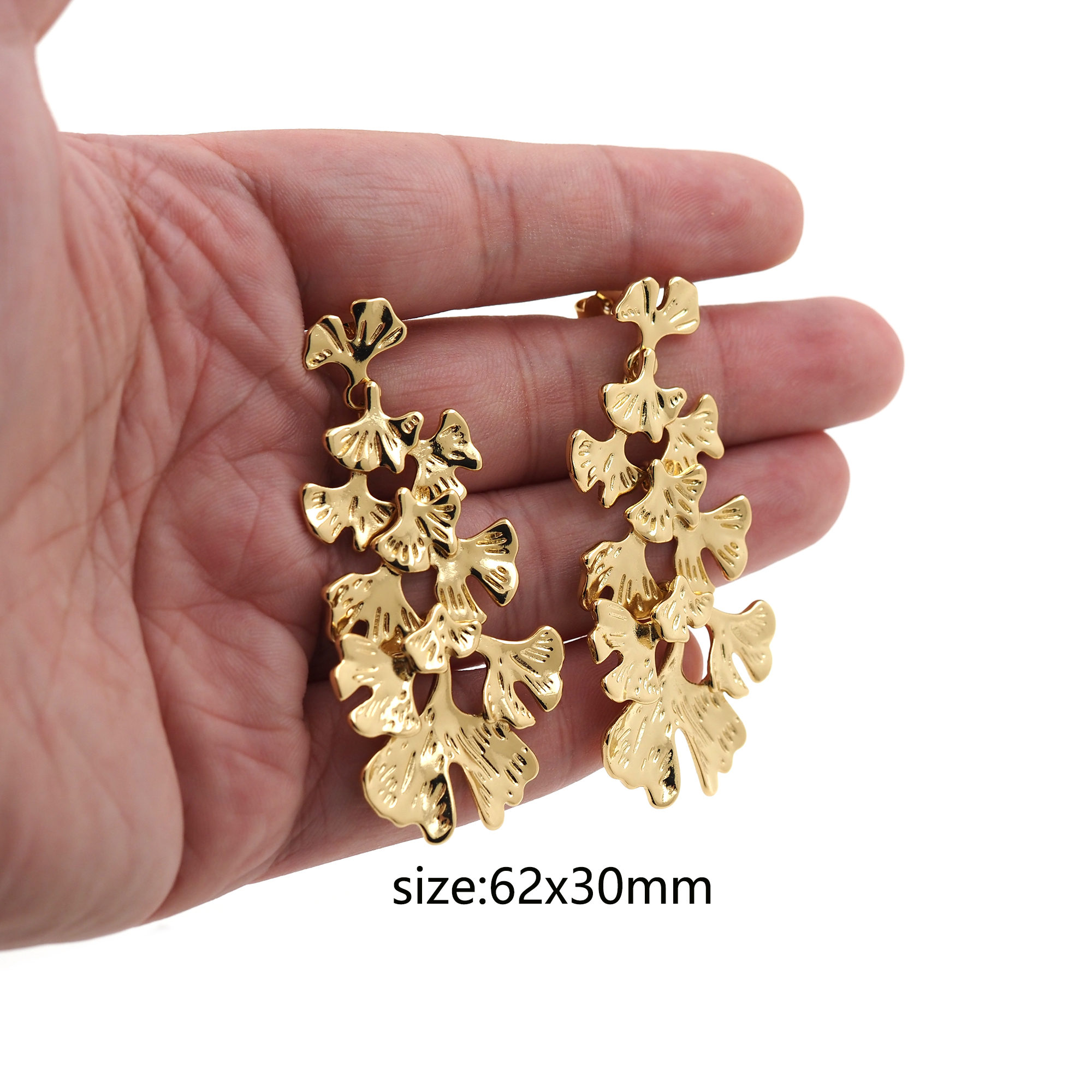 18K Gold Filled Leaf Stud Earrings,Dangle Earring,Leaf Earrings,Dainty Earrings,Minimalist Earring,Gift for Wife