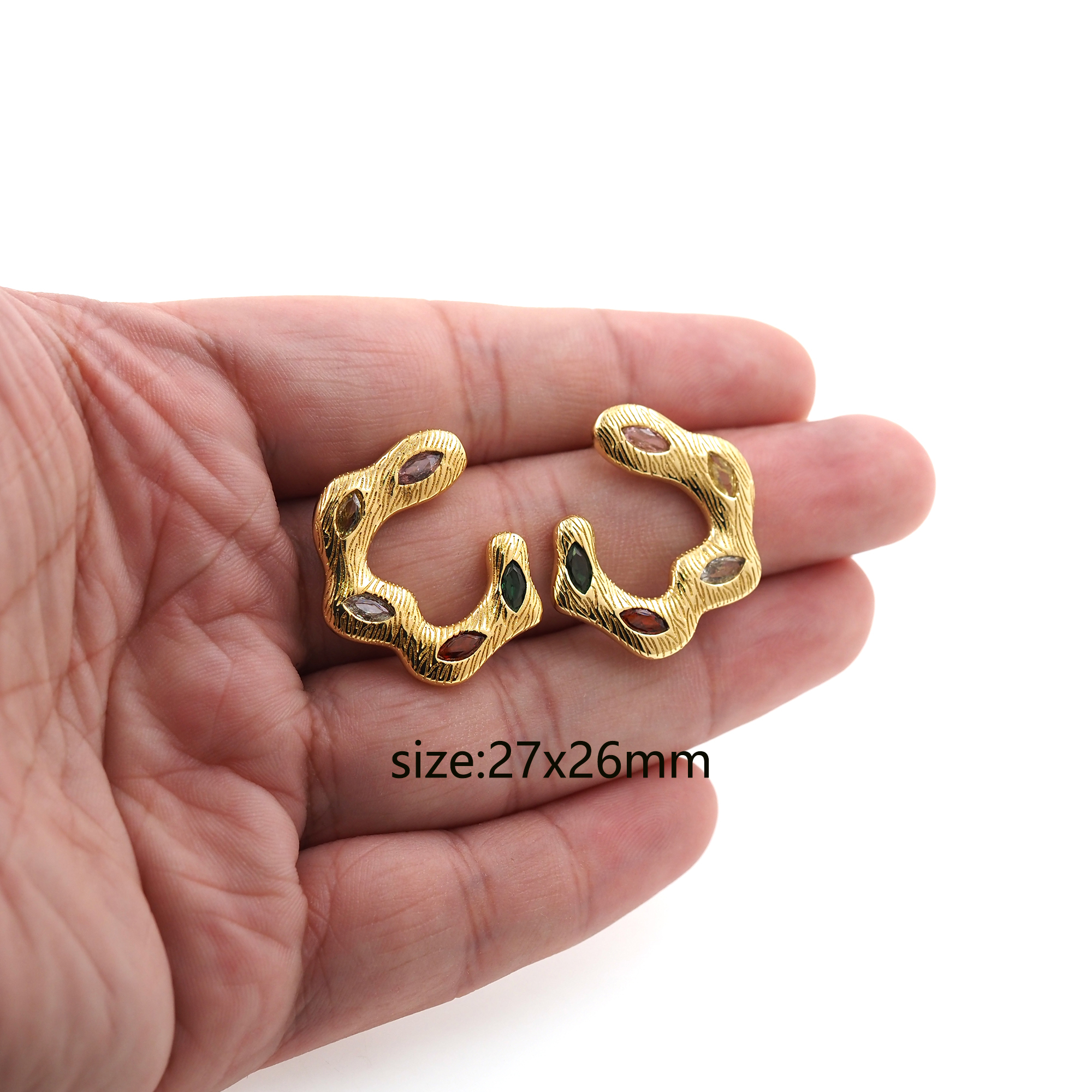 18K Gold Filled Geometric Stud Earrings,Geometric Earrings,Dainty Earrings,Minimalist Earring,Gift for Wife