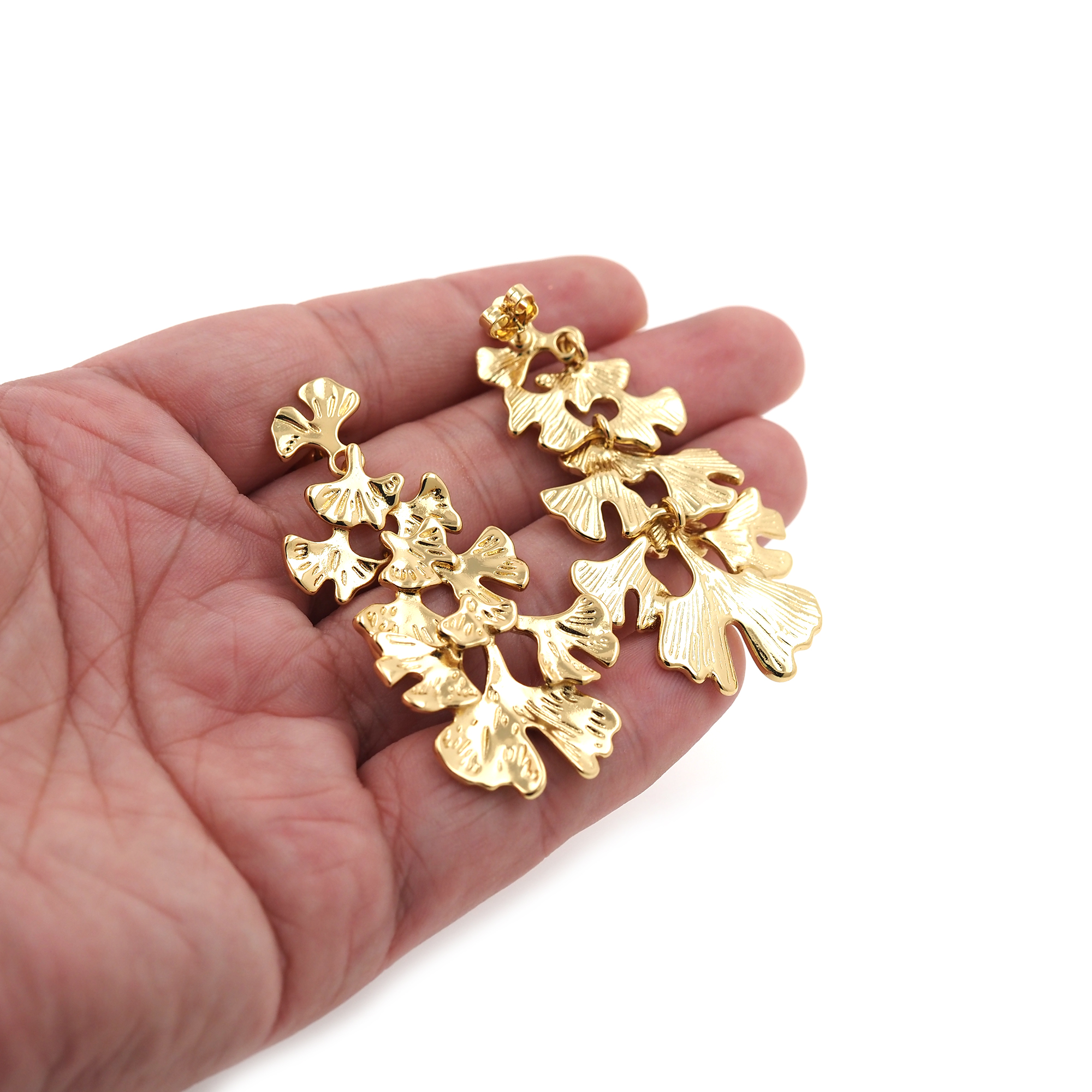 18K Gold Filled Leaf Stud Earrings,Dangle Earring,Leaf Earrings,Dainty Earrings,Minimalist Earring,Gift for Wife