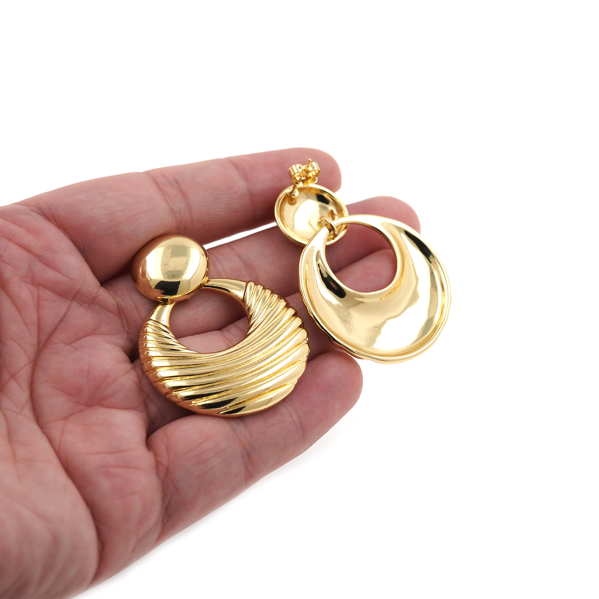 18K Gold Filled Round Stud Earrings,Dangle Earring,Round Earrings,Dainty Earrings,Minimalist Earring,Gift for Wife