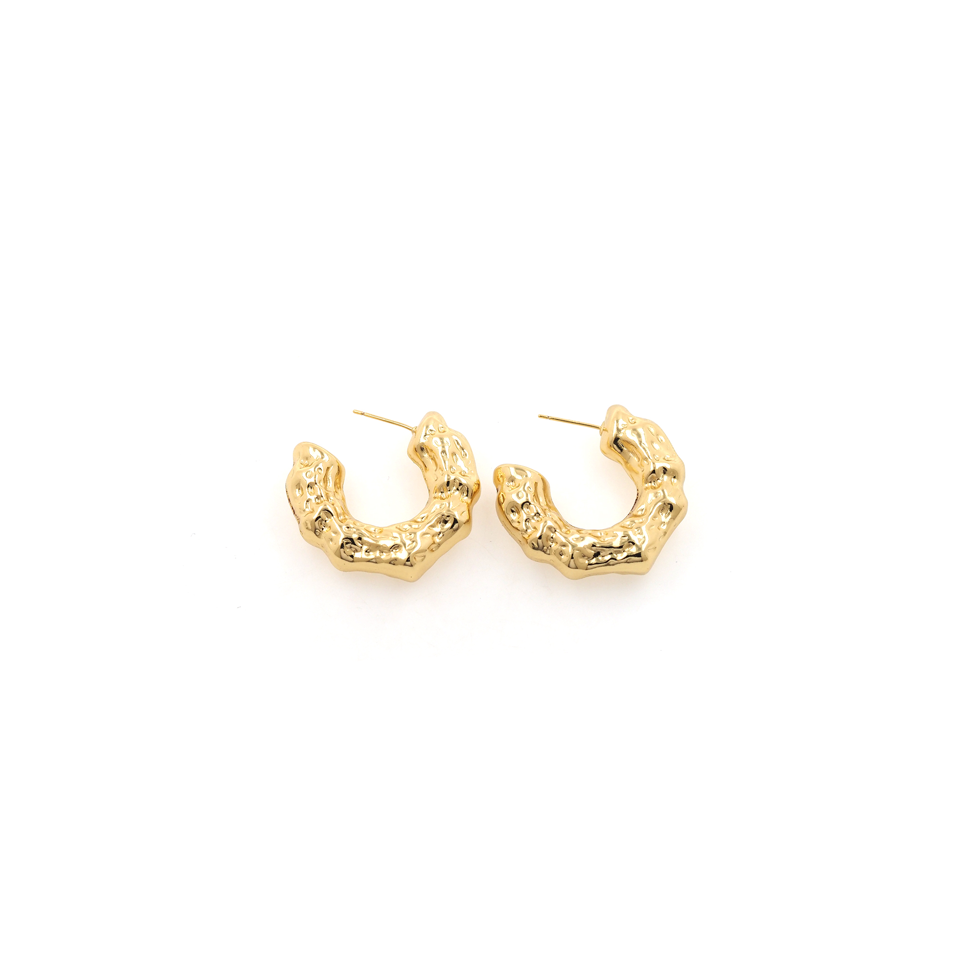 18K Gold Filled Thick Hoops,Dainty Hoops,Gold Huggies Hoop Earrings,Minimalist Earrings