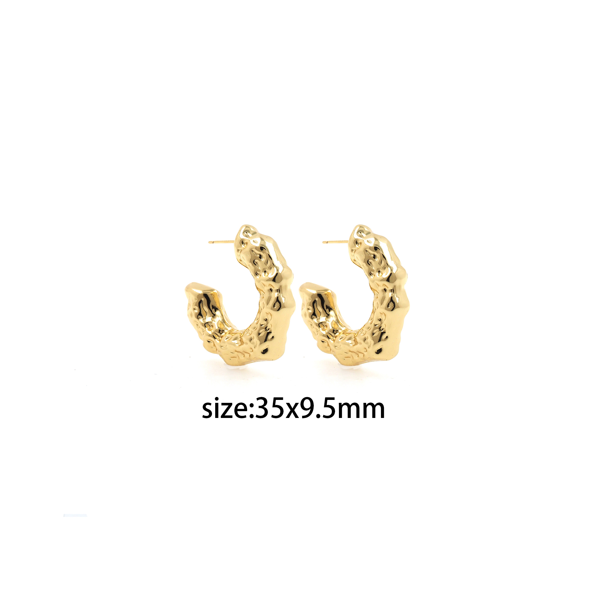 18K Gold Filled Thick Hoops,Dainty Hoops,Gold Huggies Hoop Earrings,Minimalist Earrings