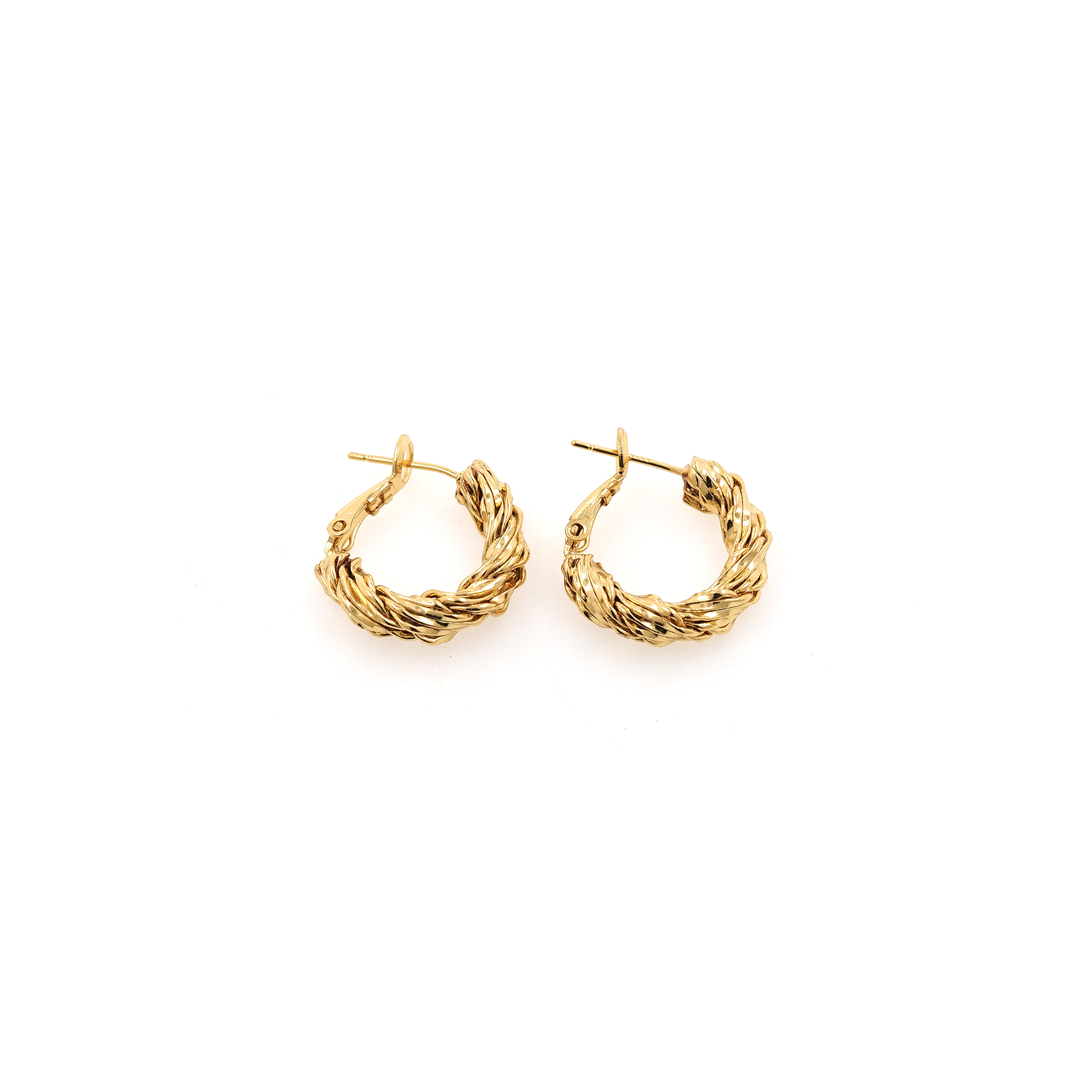 18K Gold Filled Twist Hoop Earrings,Dainty Round Earrings,Twisted Hoops,Gold Hoops Huggie,Minimalist Earrings