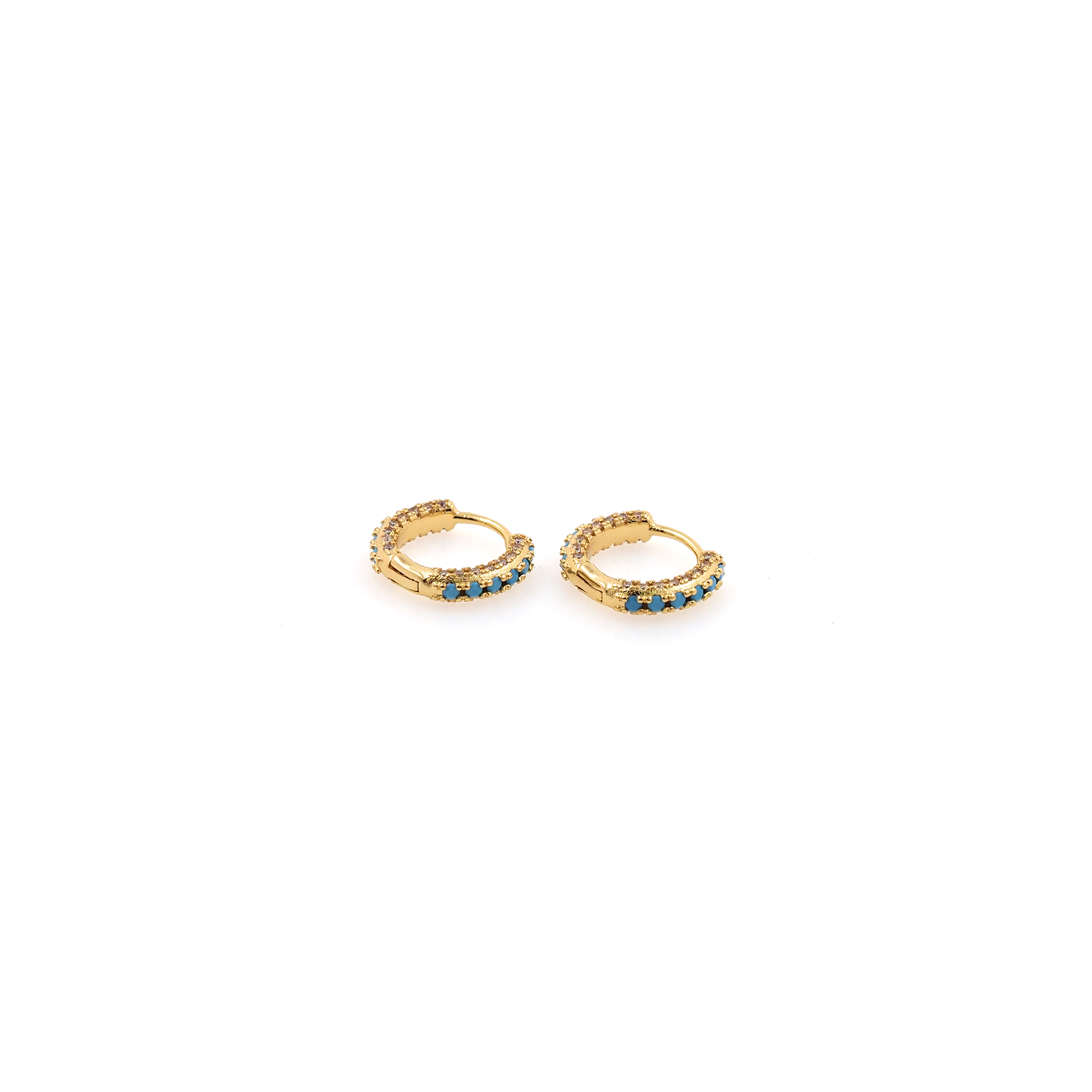 18K Gold Filled CZ Hoop Earrings,Dainty Zirconia Earrings,Gold Hoops,Dainty CZ Hoops Huggie