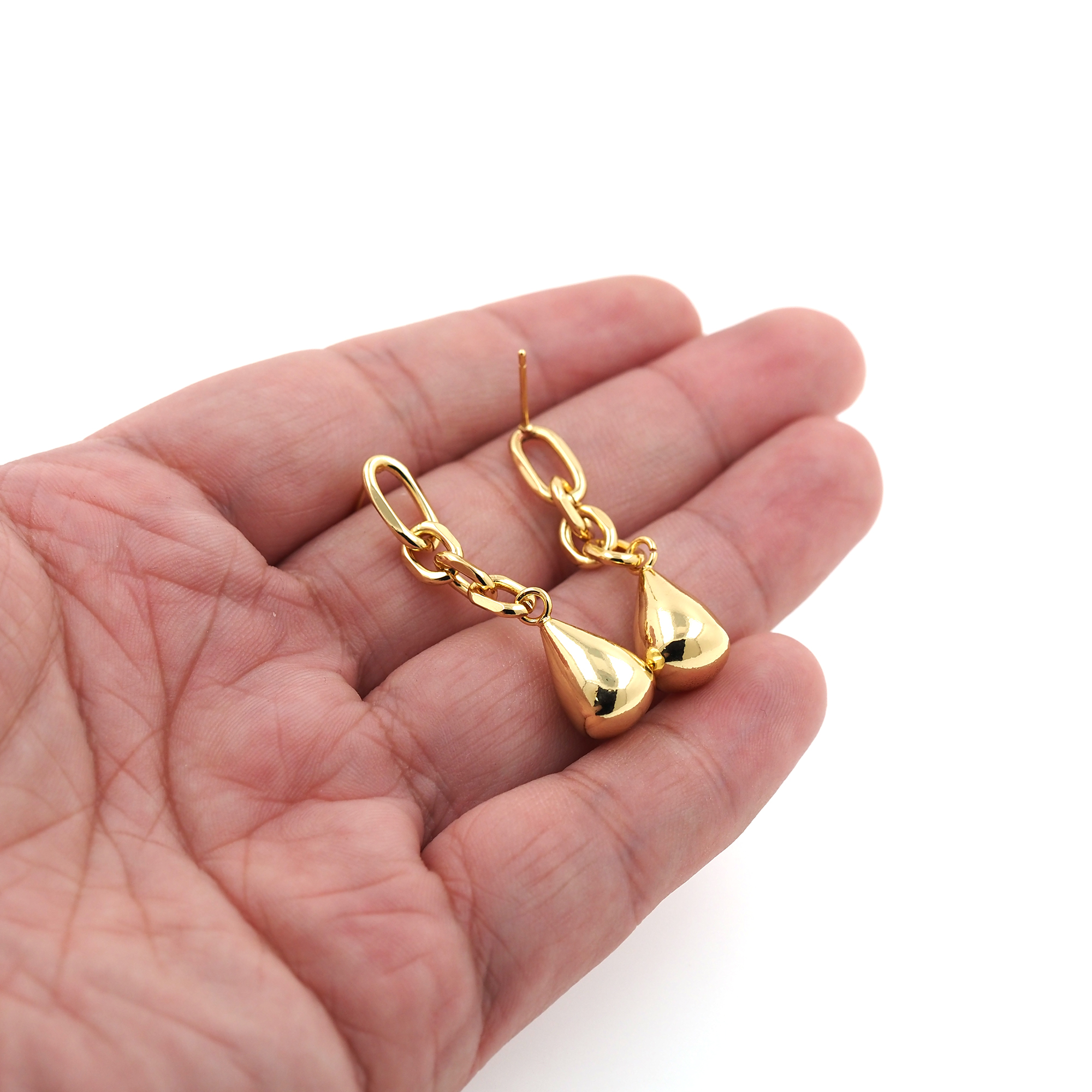 18K Gold Filled Teardrop Stud Earrings,Dangle Earring,Water Drop Earrings,Dainty Earrings,Minimalist Earring,Gift for Wife