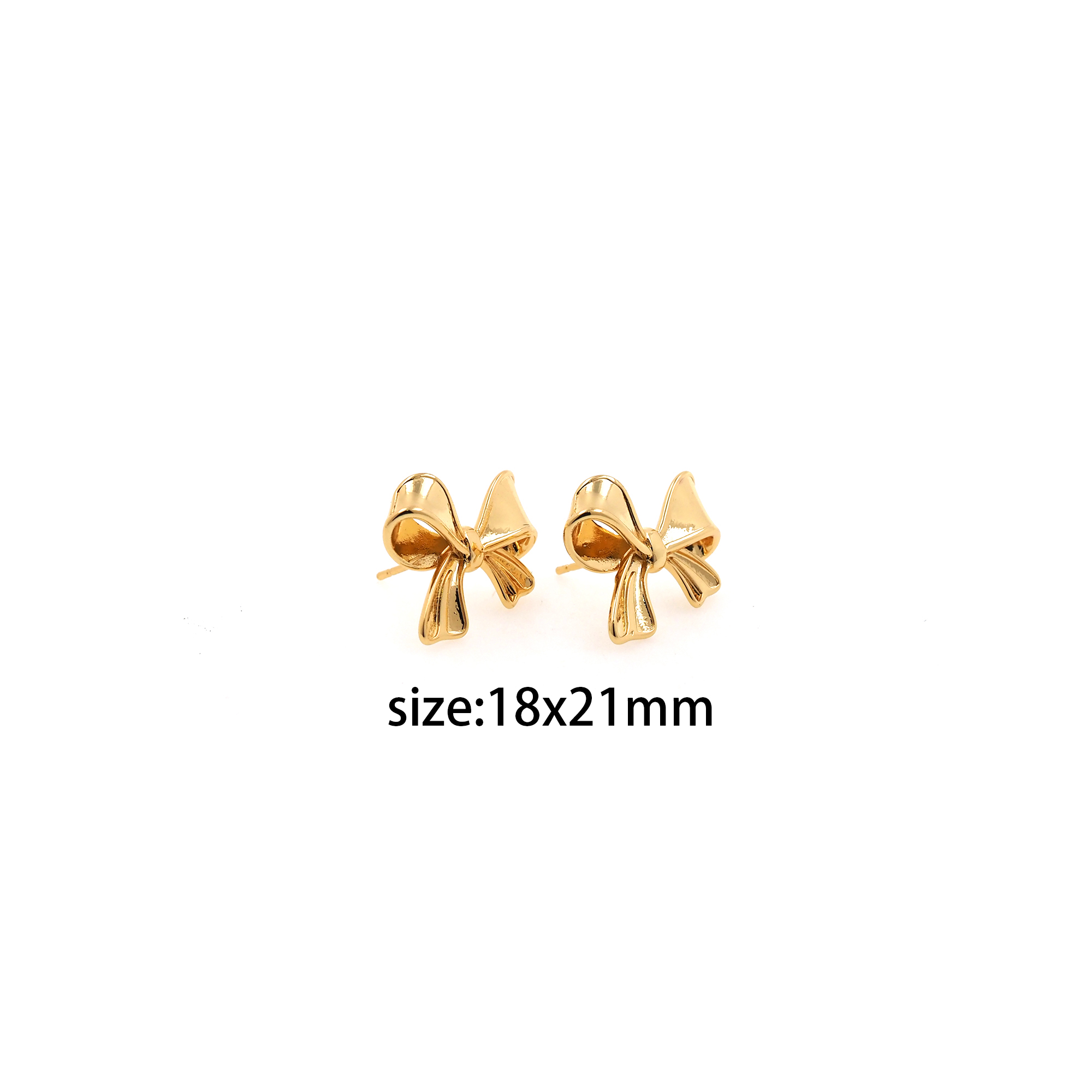 18K Gold Filled Bow Stud Earrings,Bow Earrings,Dainty Earrings,Minimalist Earring,Gift for Wife