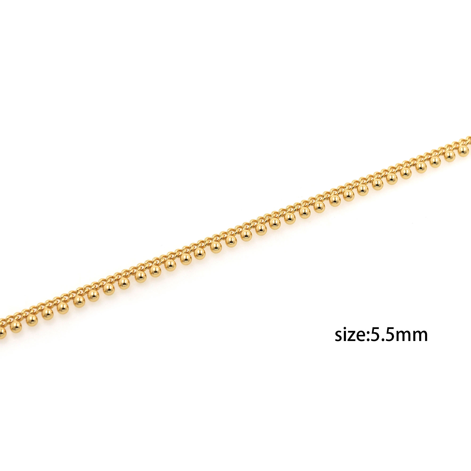 18K Gold Filled Ball Chain Necklace,Dainty Thin Link Chain,Gold Ball Chain Necklace for Women DIY Jewelry Making Supply