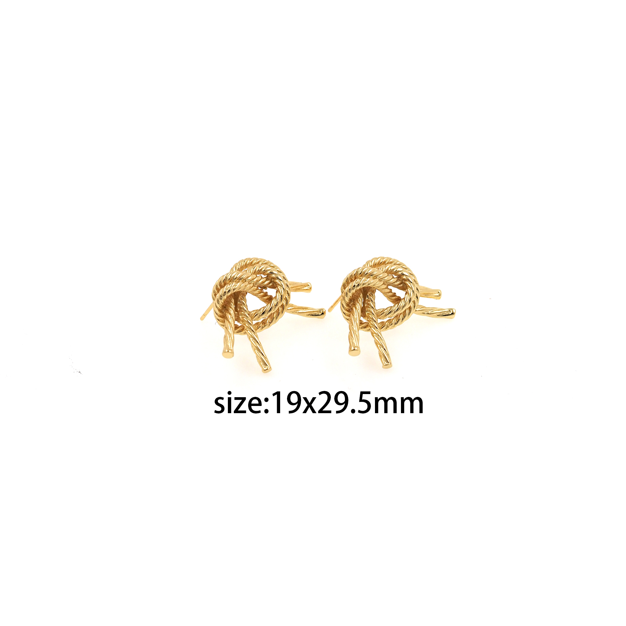 18K Gold Filled Knot Stud Earrings,Rope Earrings,Dainty Earrings,Minimalist Earring,Gift for Wife