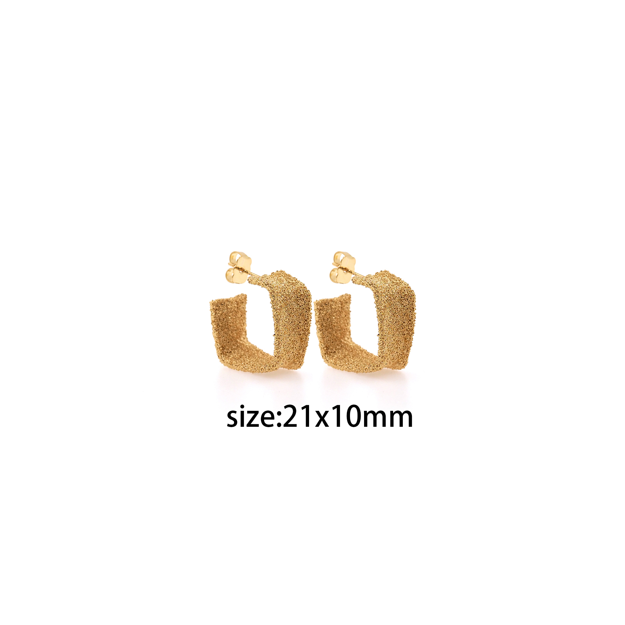 18K Gold Filled Irregular Hoops Earrings,Geometric Hoops,Textured Earrings,Gold Huggies Hoop Earrings,Minimalist Earrings