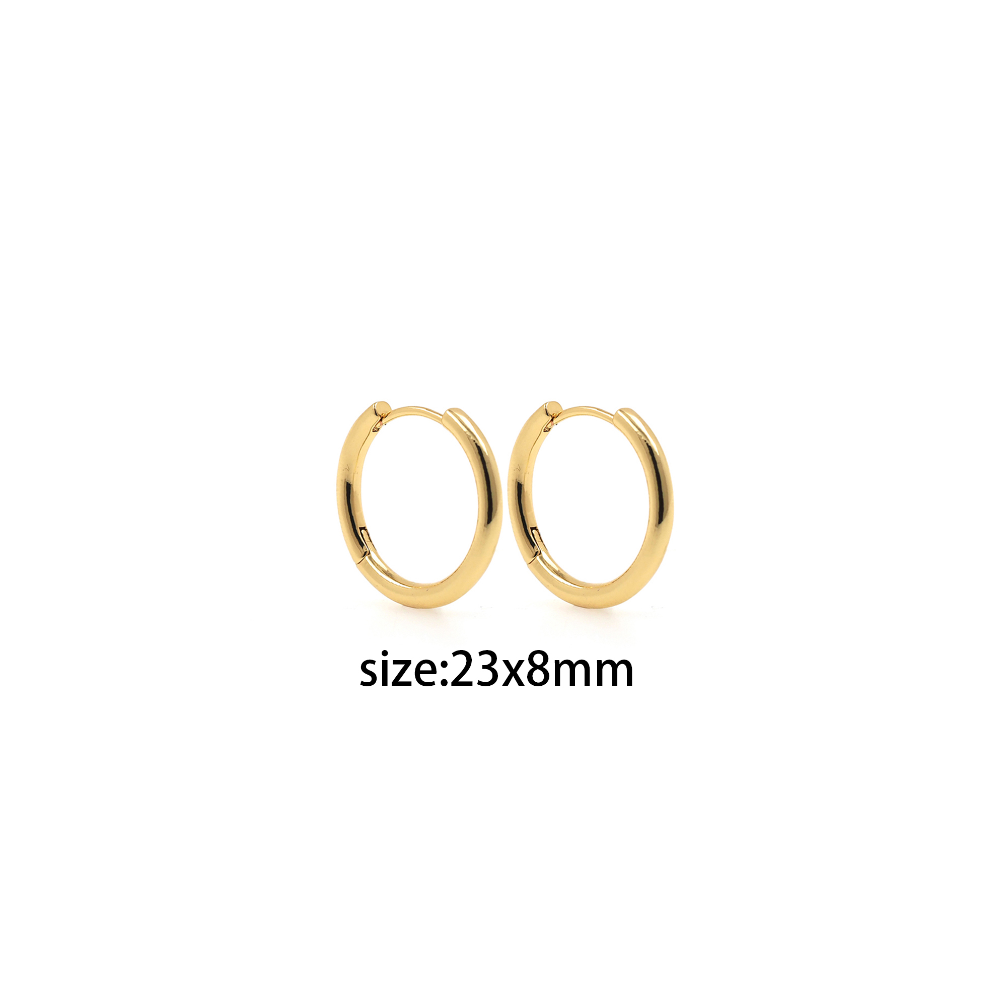 Dainty Thin Earrings,18K Gold Filled Round Hoop Earrings,Gold Hoops,Minimalist Hoops Huggie