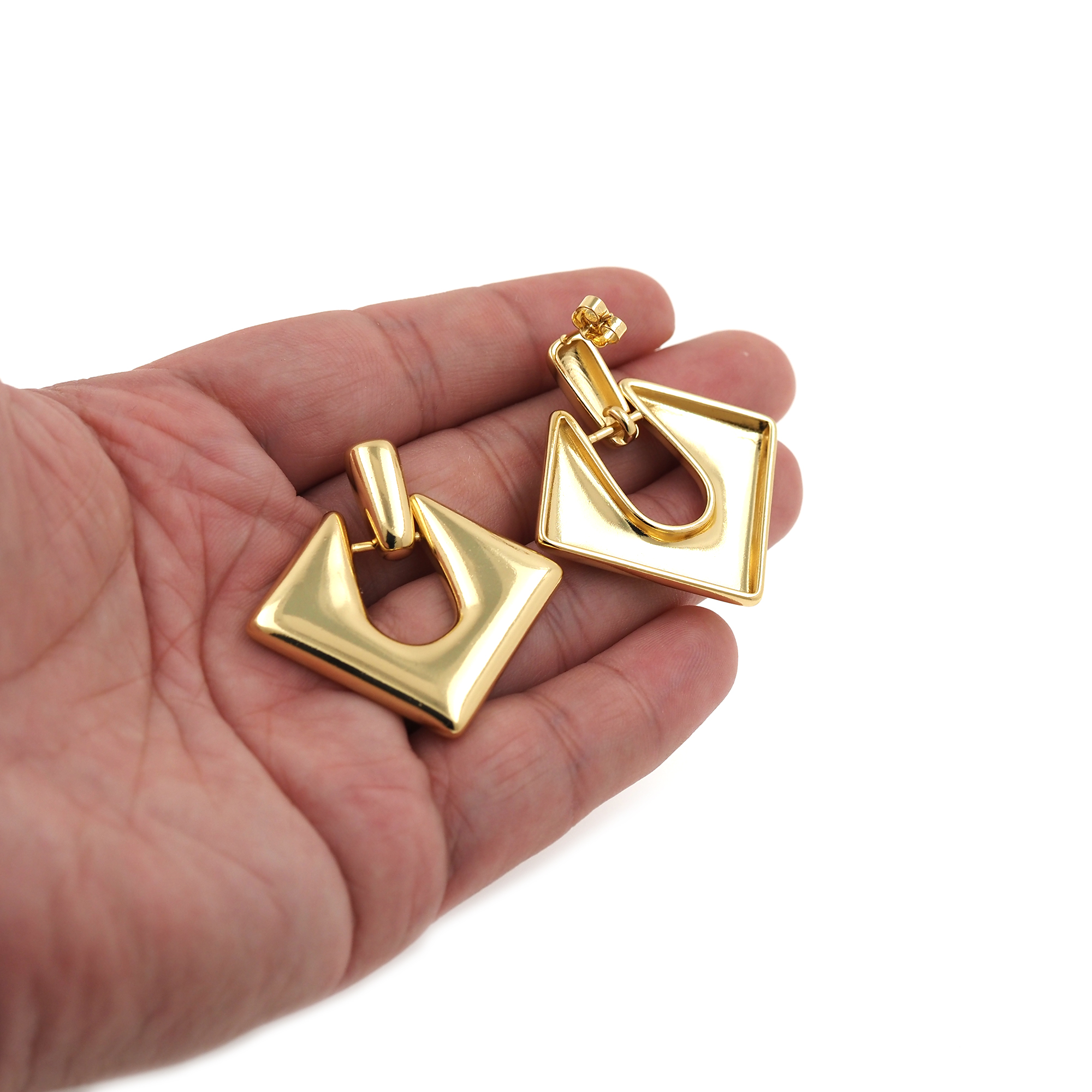 18K Gold Filled Lotus Leaf Stud Earrings,Leaf Earrings,Dainty Earrings,Minimalist Earring,Gift for Wife