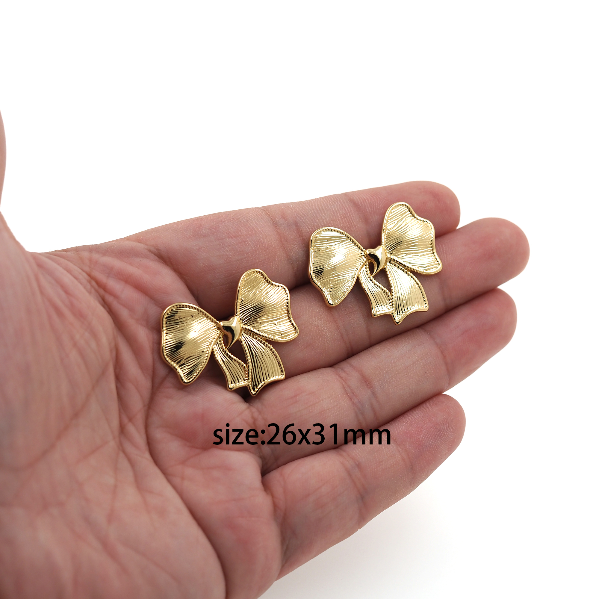 18K Gold Filled Bow Stud Earrings,Bow Earrings,Dainty Earrings,Minimalist Earring,Gift for Wife