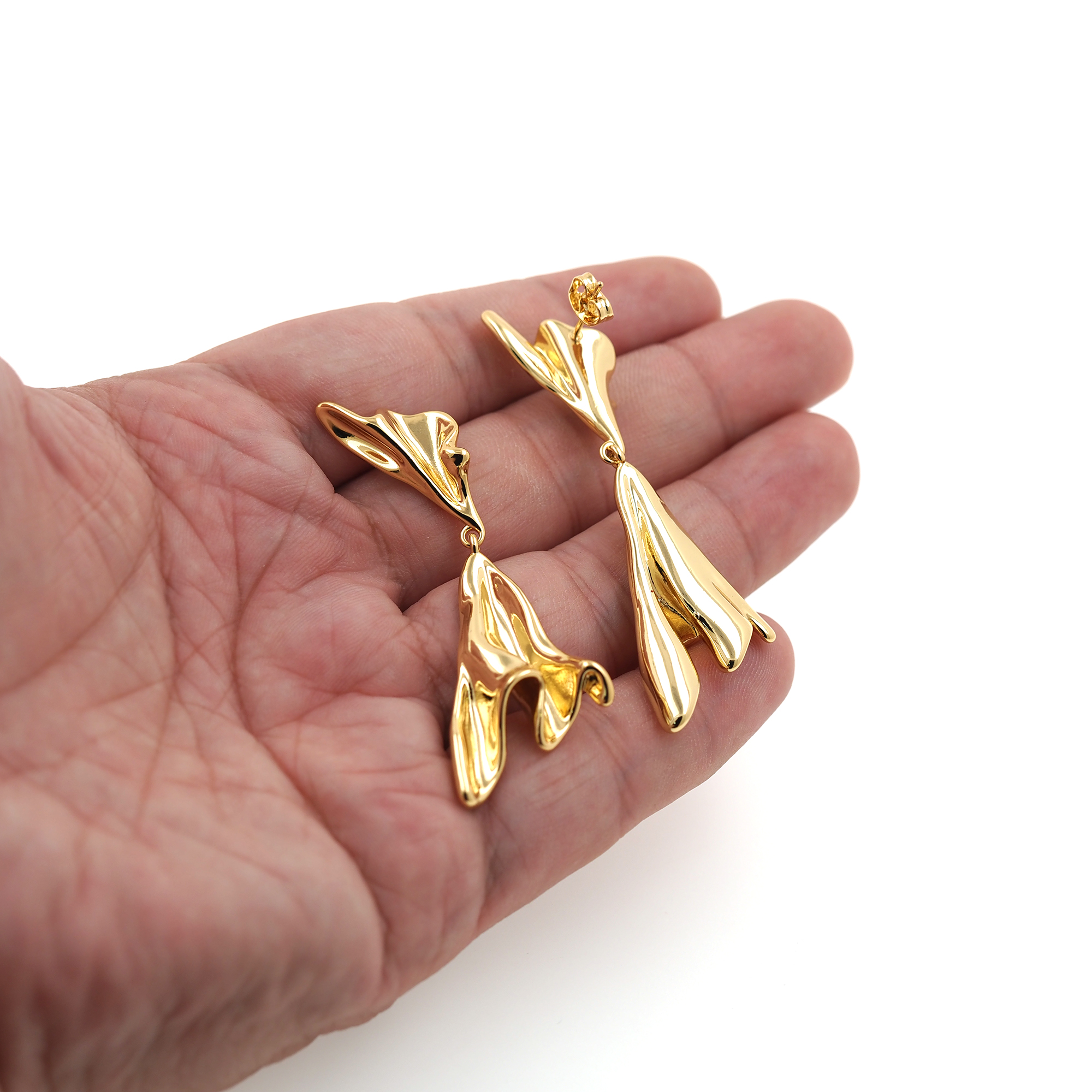 18K Gold Filled Irregular Stud Earrings,Geometric Earrings,Dainty Earrings,Minimalist Earring,Gift for Wife