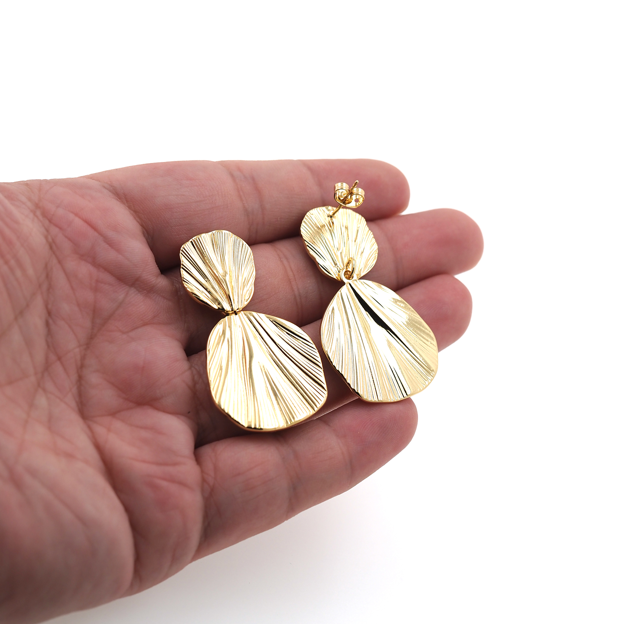 18K Gold Filled Round Stud Earrings,Dangle Earring,Disc Earrings,Dainty Earrings,Minimalist Earring,Gift for Wife