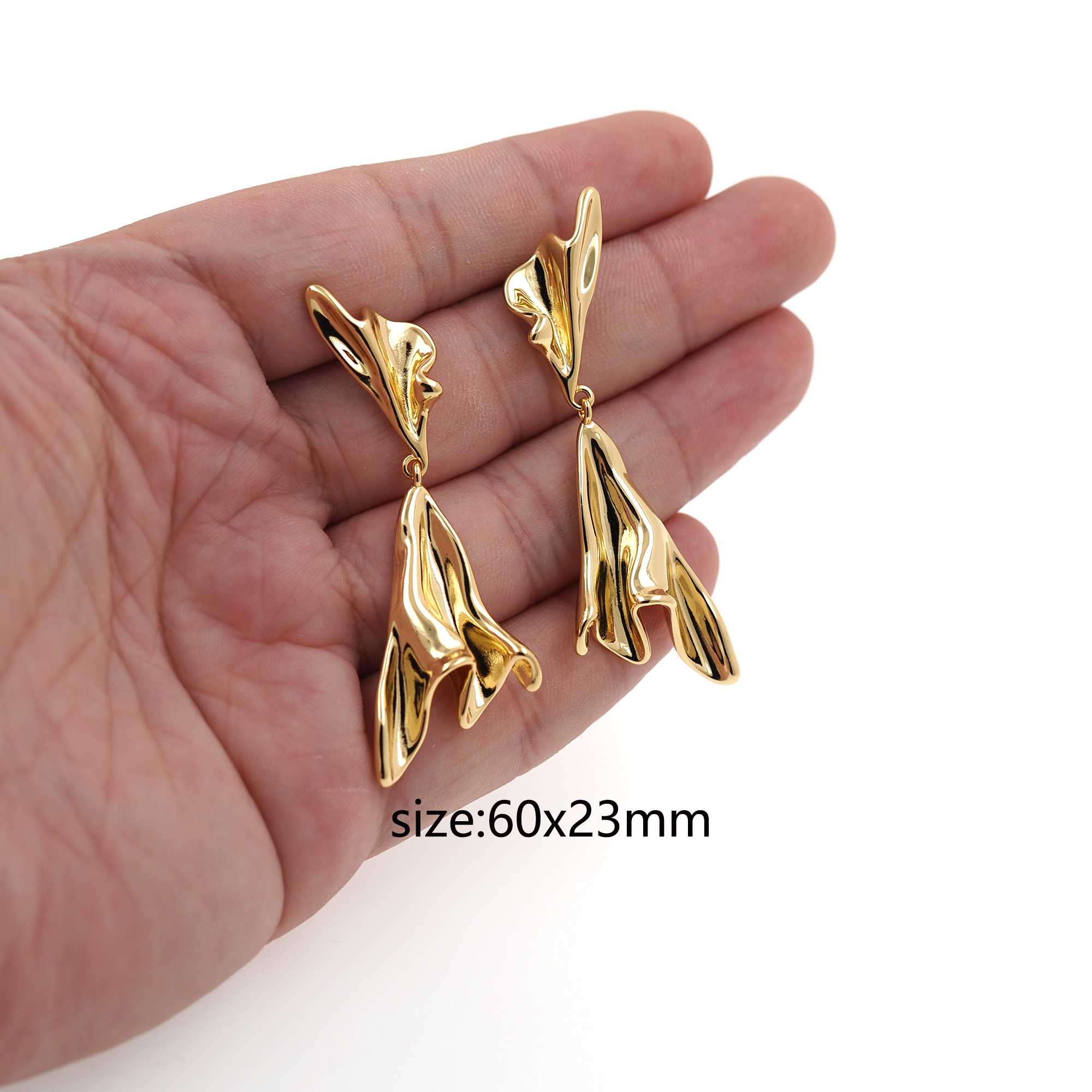 18K Gold Filled Irregular Stud Earrings,Geometric Earrings,Dainty Earrings,Minimalist Earring,Gift for Wife