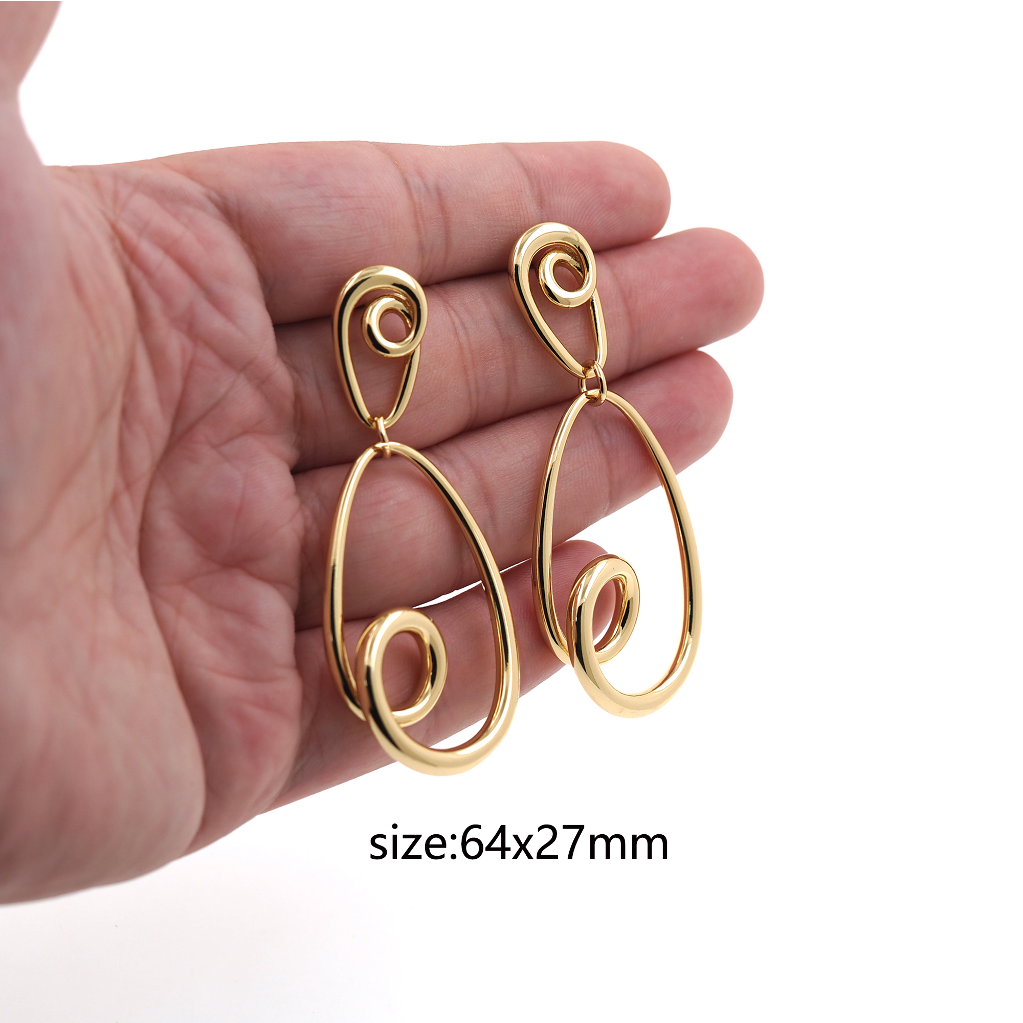 18K Gold Filled Oval Stud Earrings,Dangle Earring,Oval Earrings,Line Earrings,Minimalist Earring,Gift for Wife