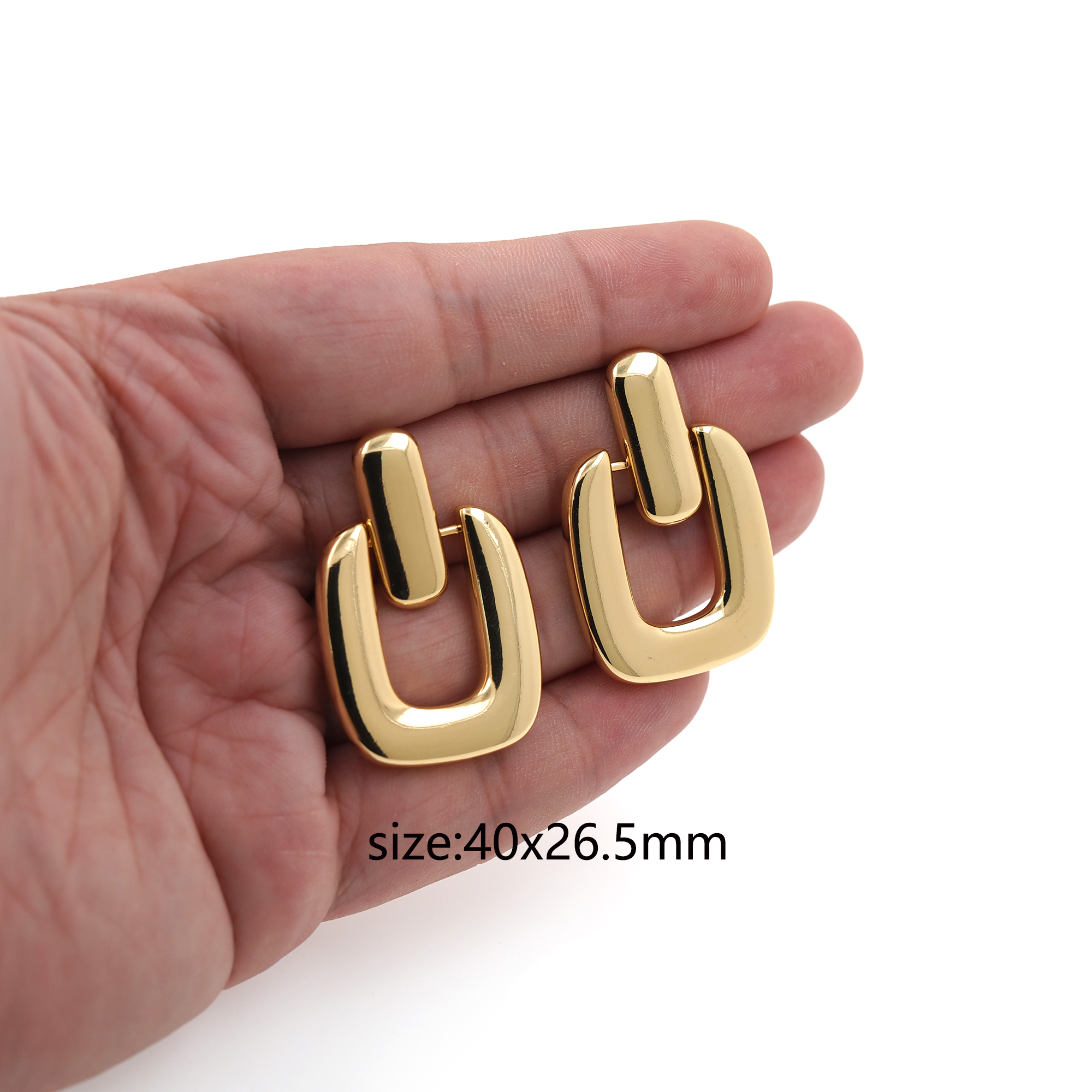 18K Gold Filled Rectangle Stud Earrings,Dangle Earring,Rectangle Earrings,Dainty Earrings,Minimalist Earring,Gift for Wife