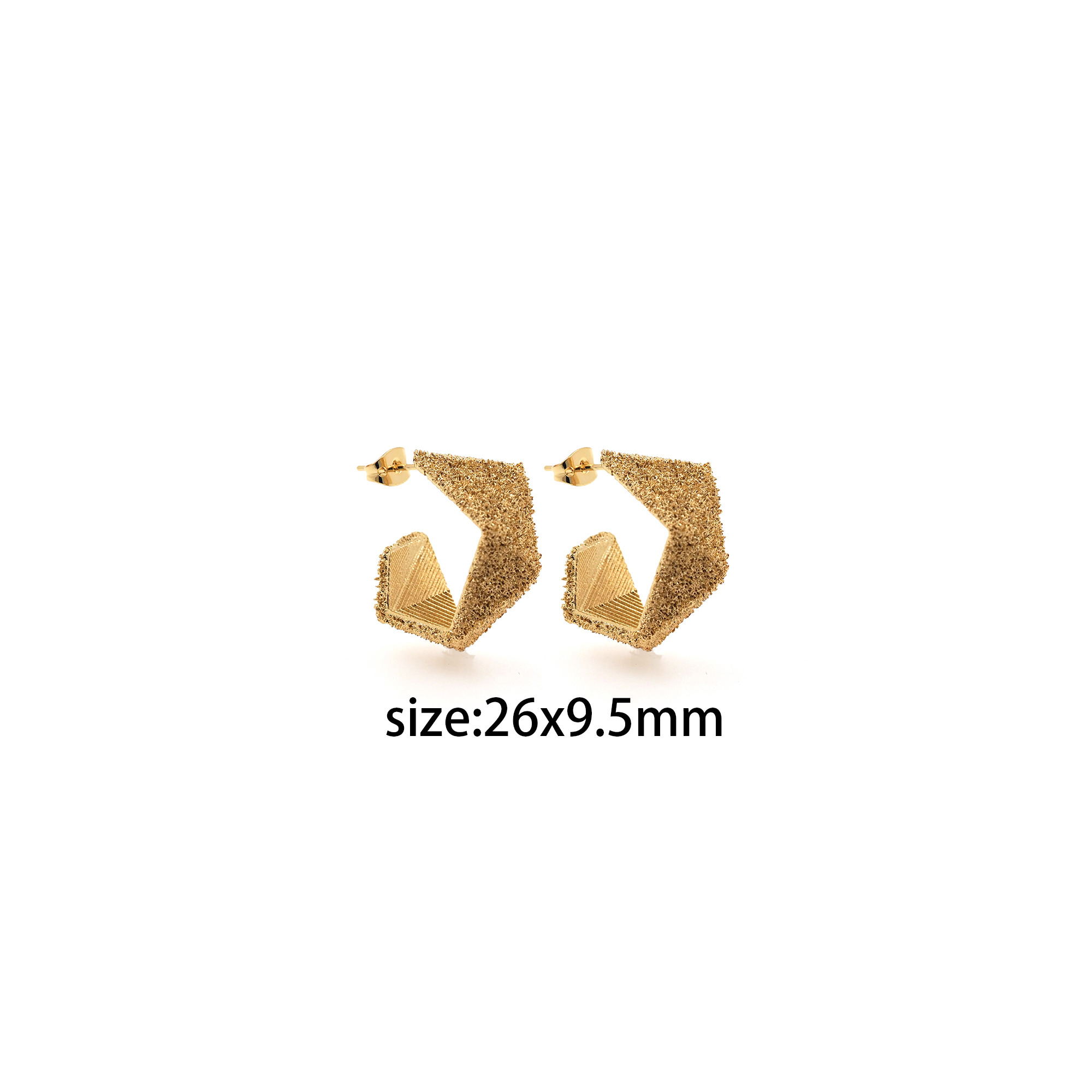 18K Gold Filled Irregular Hoops Earrings,Geometric Hoops,Textured Earrings,Gold Huggies Hoop Earrings,Minimalist Earrings