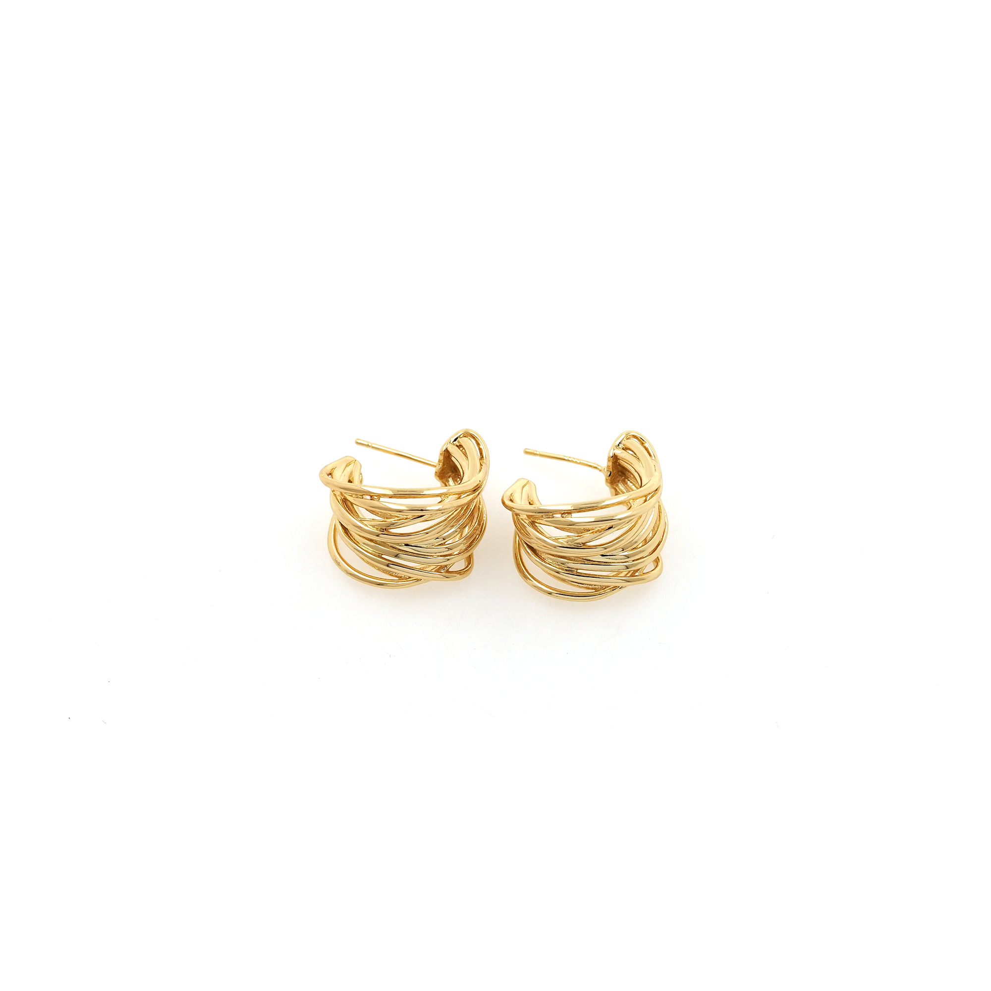 18K Gold Filled Twist Hoop Earrings,Dainty Earrings,Thin Hoops,Gold Hoops Huggie,Minimalist Earrings