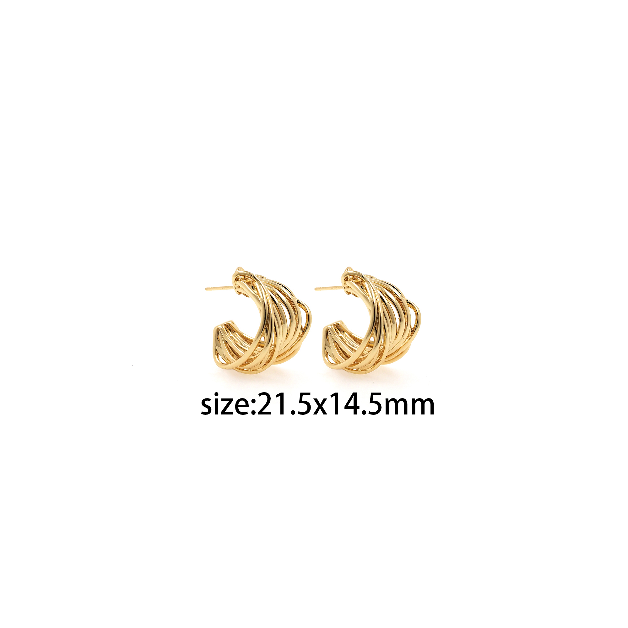 18K Gold Filled Twist Hoop Earrings,Dainty Earrings,Thin Hoops,Gold Hoops Huggie,Minimalist Earrings