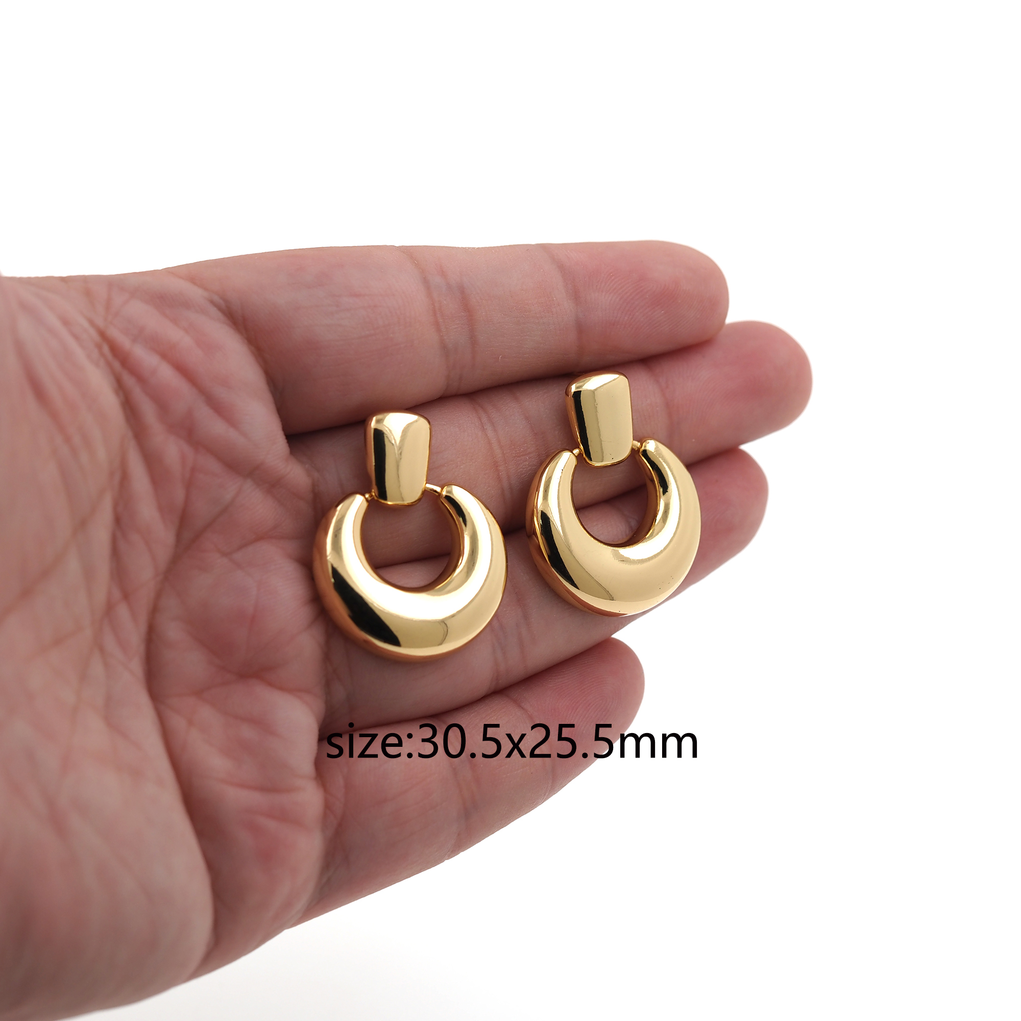 18K Gold Filled Round Stud Earrings,Dangle Earring,Round Earrings,Dainty Earrings,Minimalist Earring,Gift for Wife