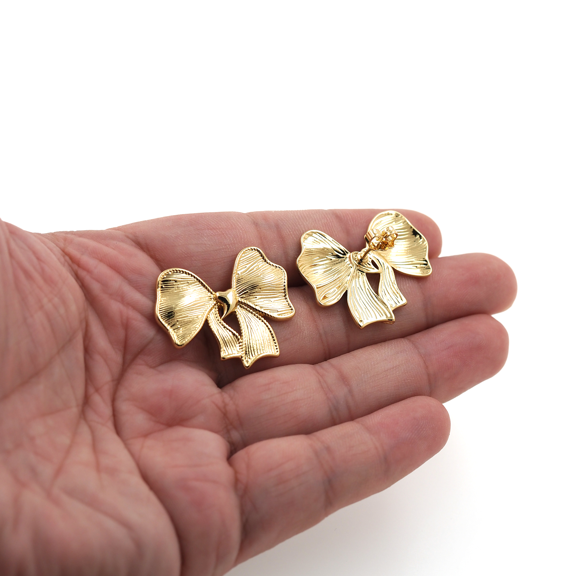 18K Gold Filled Bow Stud Earrings,Bow Earrings,Dainty Earrings,Minimalist Earring,Gift for Wife