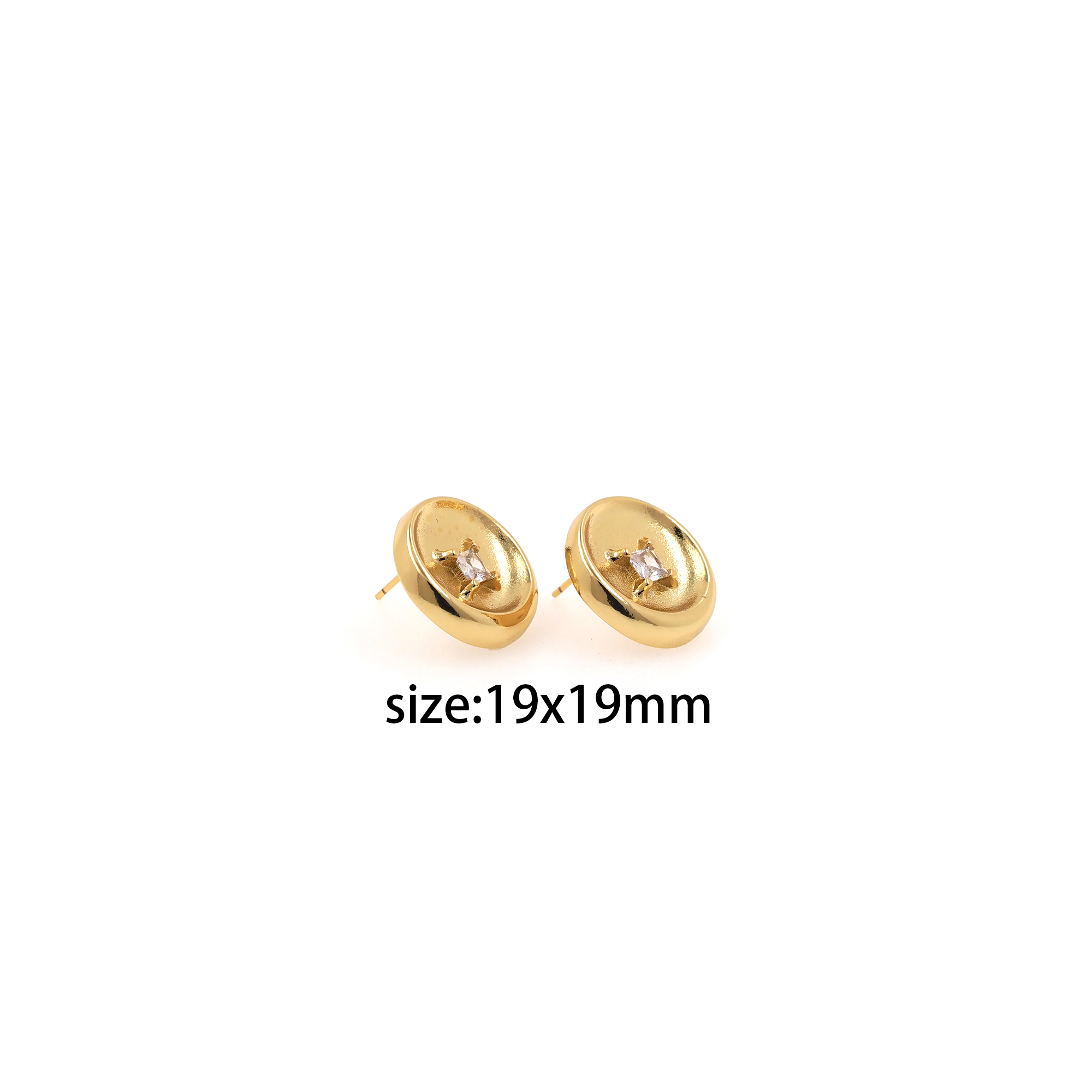 18K Gold Filled Oval Stud Earrings,Oval Earrings,Dainty Earrings,Minimalist Earring,Gift for Wife