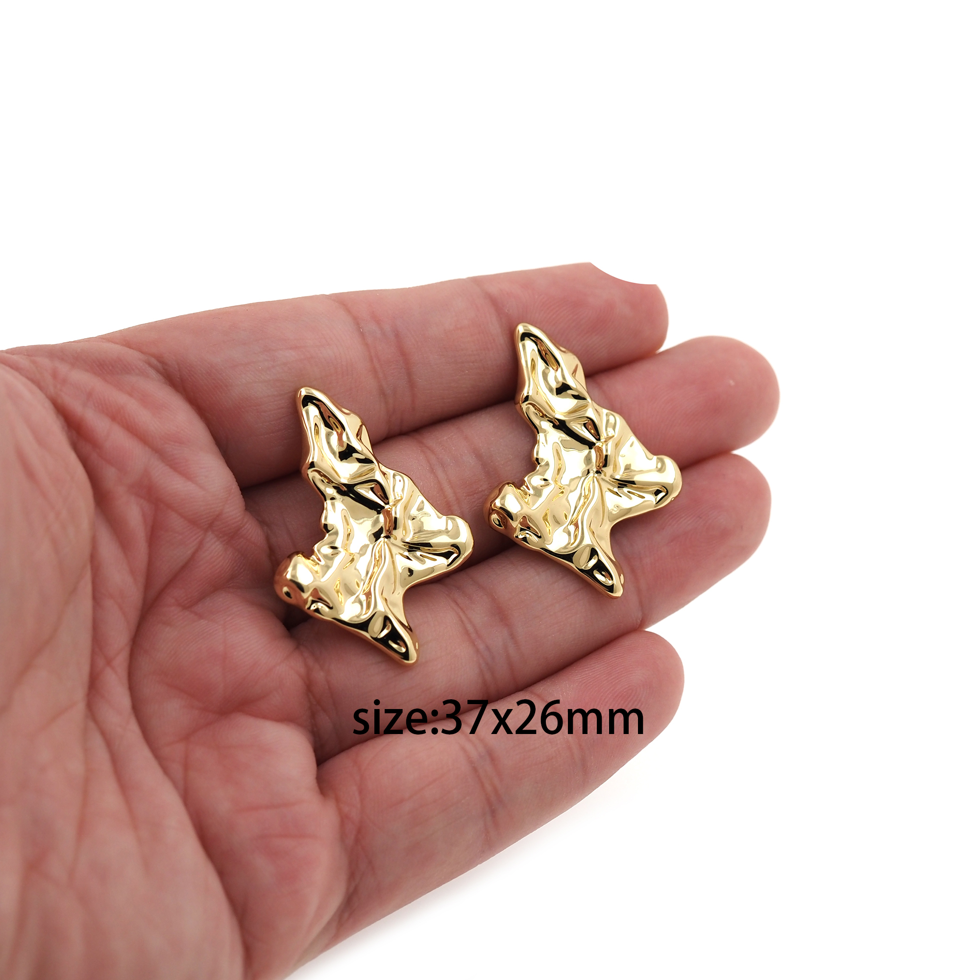 18K Gold Filled Irregular Stud Earrings,Geometric Earrings,Dainty Earrings,Minimalist Earring,Gift for Wife