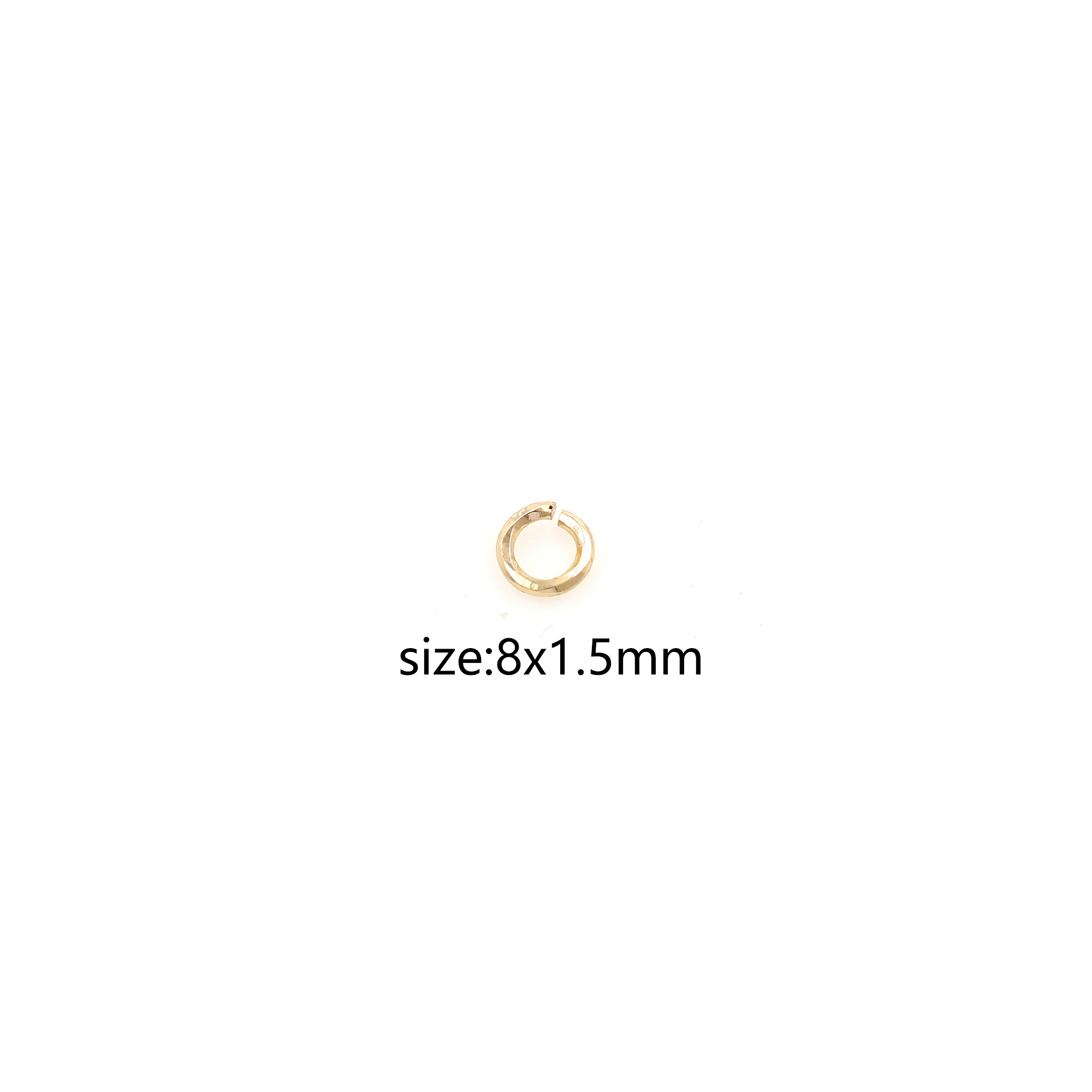 20pcs 18K Gold Filled Jump Rings,Dainty O Shaped Open Jump Rings Bulk,Gold Split Rings for DIY Jewelry Making Supply Findings