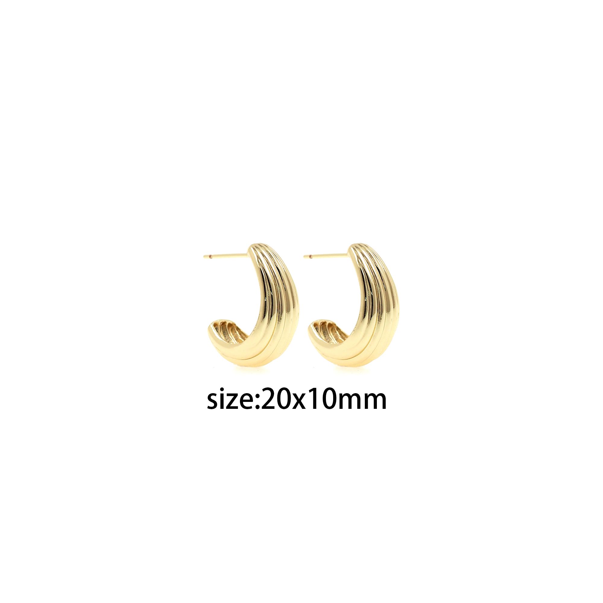 18K Gold Filled Thick Hoops,Dainty Hoops,Gold Huggies Hoop Earrings,Minimalist Earrings