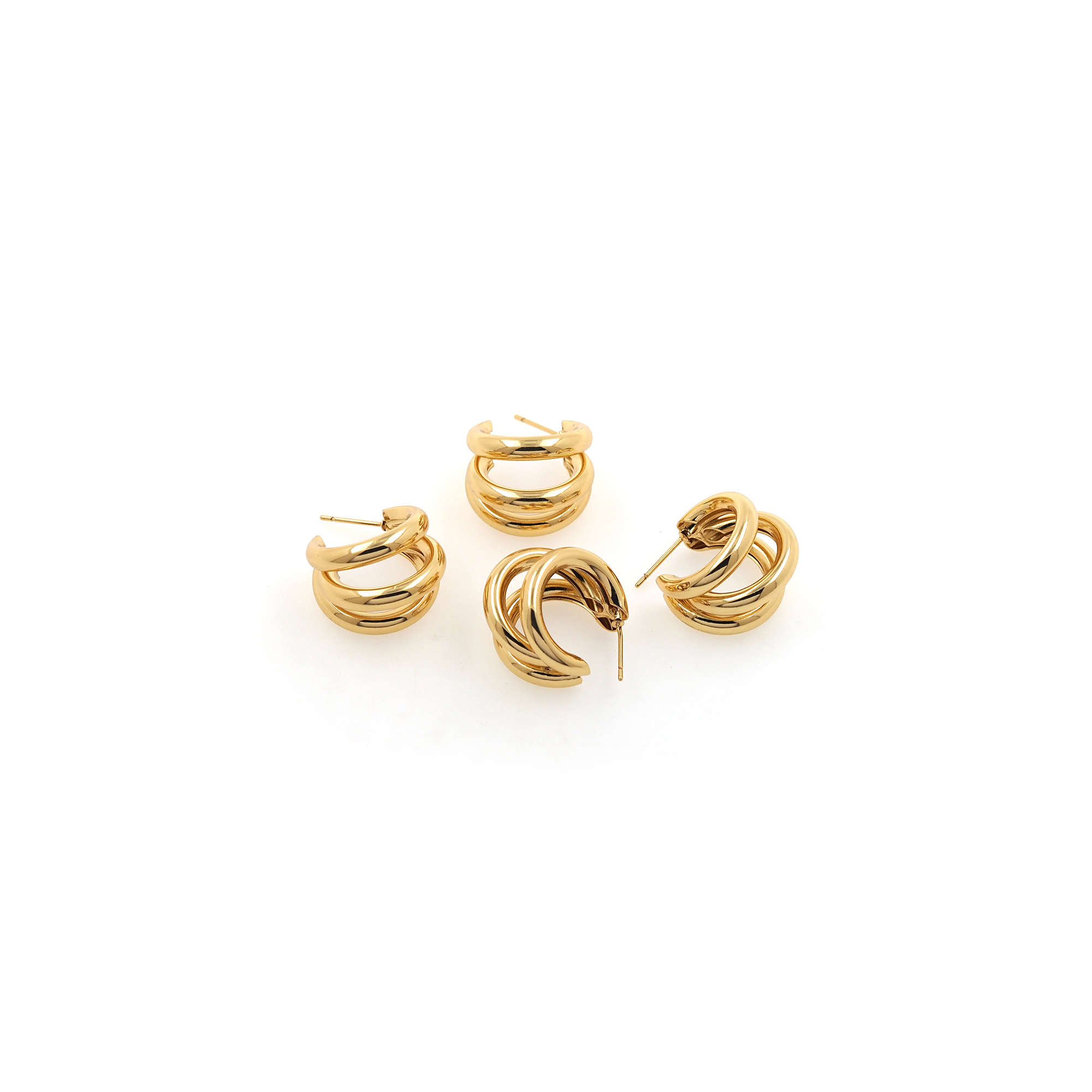 Dainty Hoop Earrings,18K Gold Filled Round Hoop Earrings,Gold Hoops,Minimalist Hoops Huggie