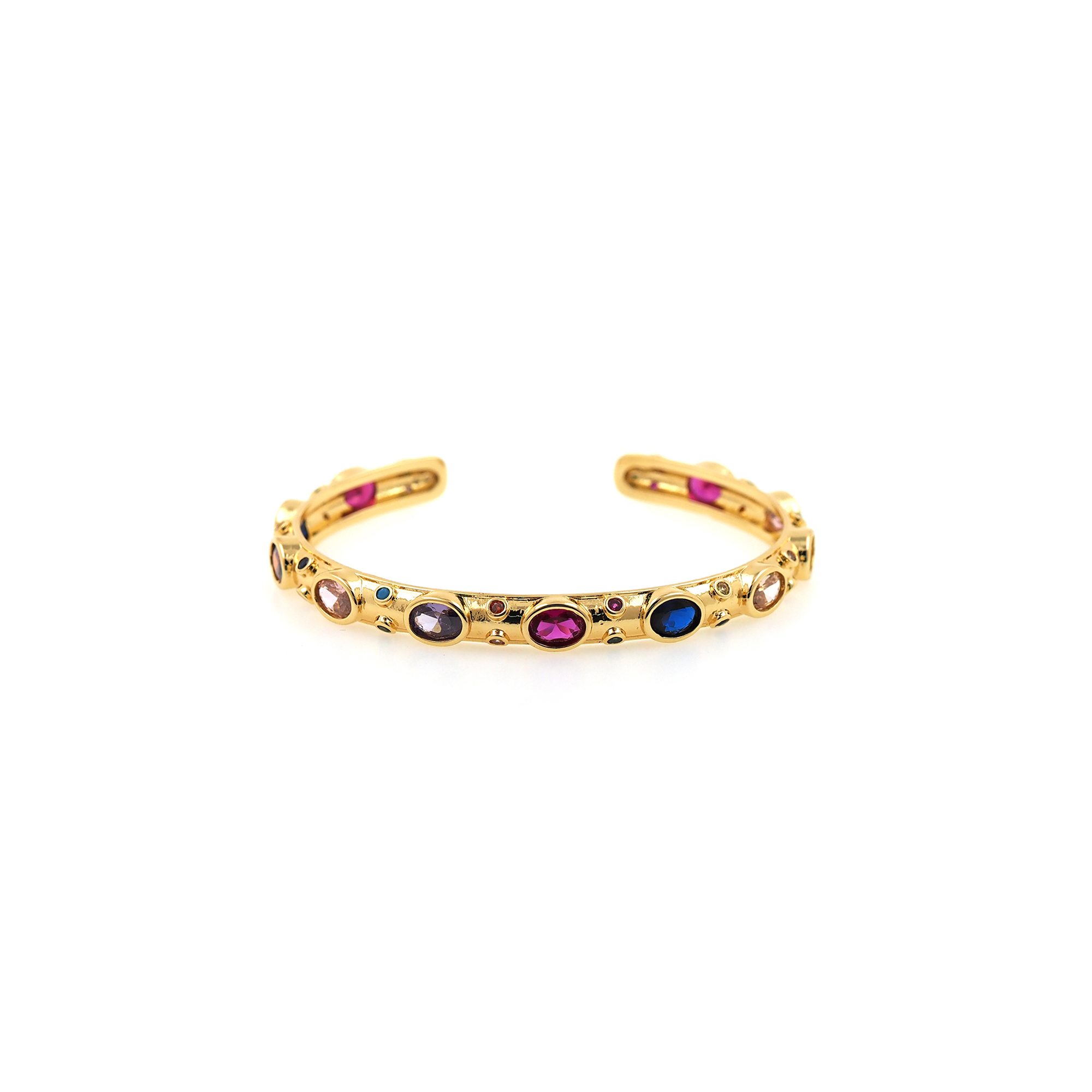 18K Gold Filled Zirconia Bangle Bracelet,Cuff Bangle Bracelet For Women,Minimalist Bracelet,Everyday Bracelet,Gift for Her