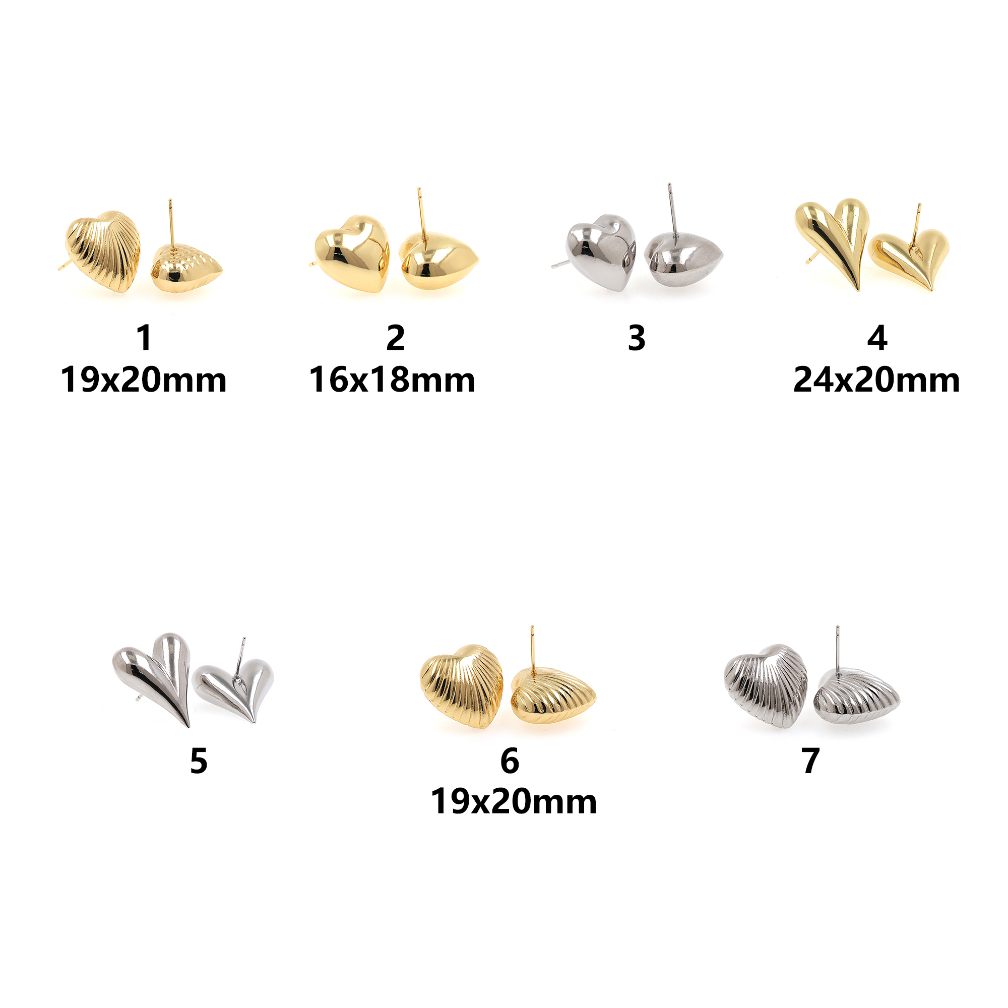 Heart Earrings,18K Gold Filled Heart Stud Earrings,Dainty Earrings,Minimalist Earring,Gift for Wife