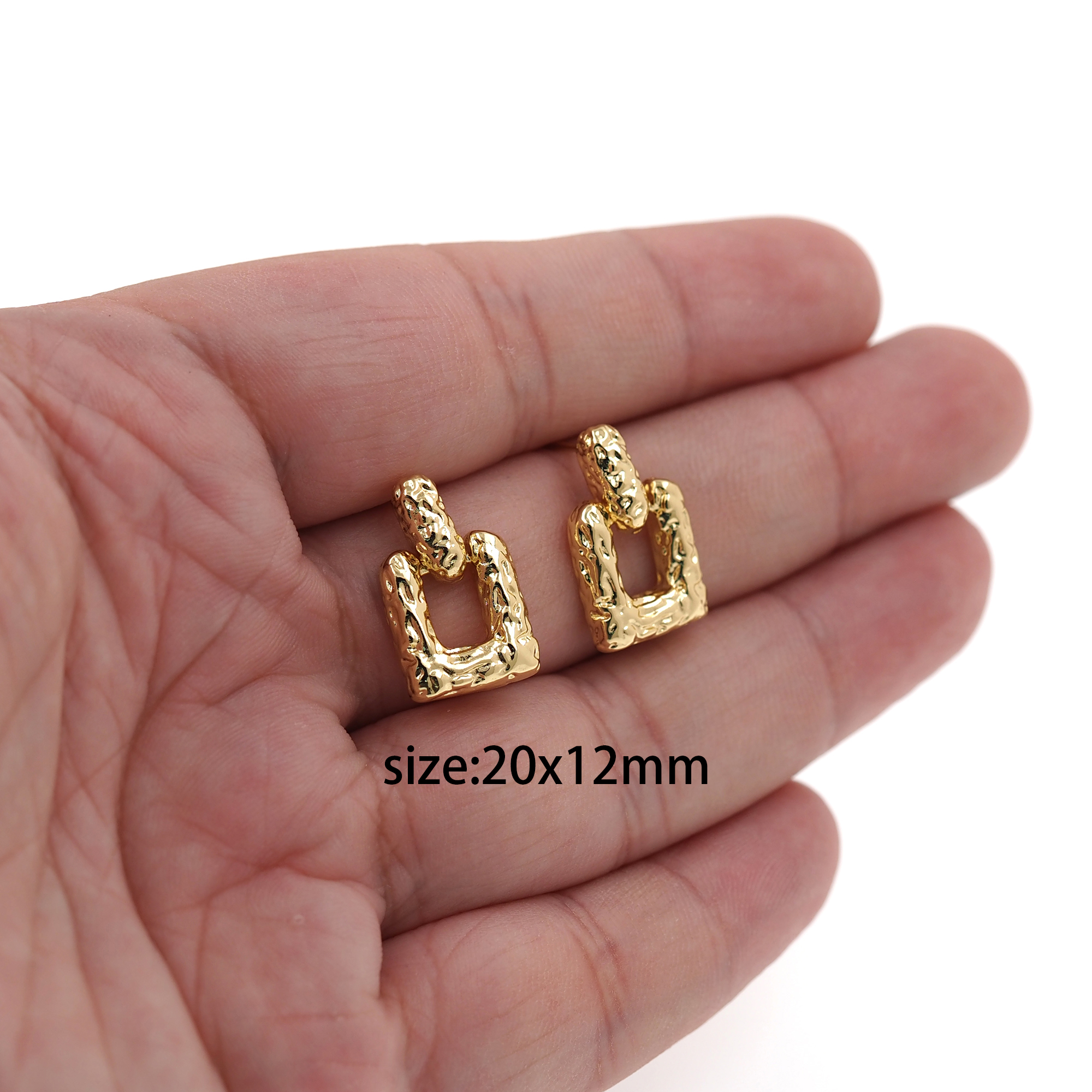 18K Gold Filled Square Stud Earrings,Square Earrings,Dainty Earrings,Minimalist Earring,Gift for Wife