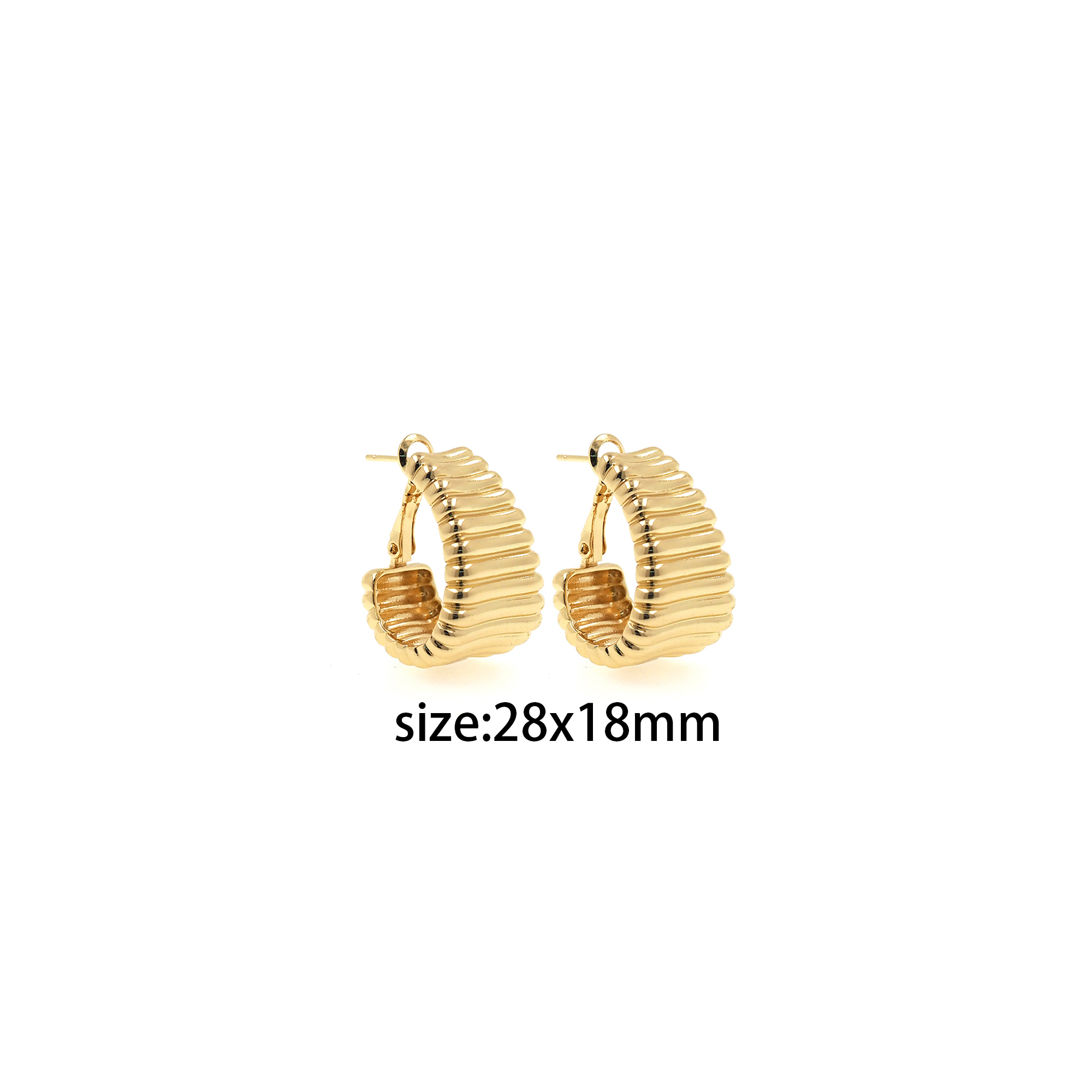 Thick Hoops Earrings,18K Gold Filled Dainty Hoops,Gold Huggies Hoop Earrings,Minimalist Earrings