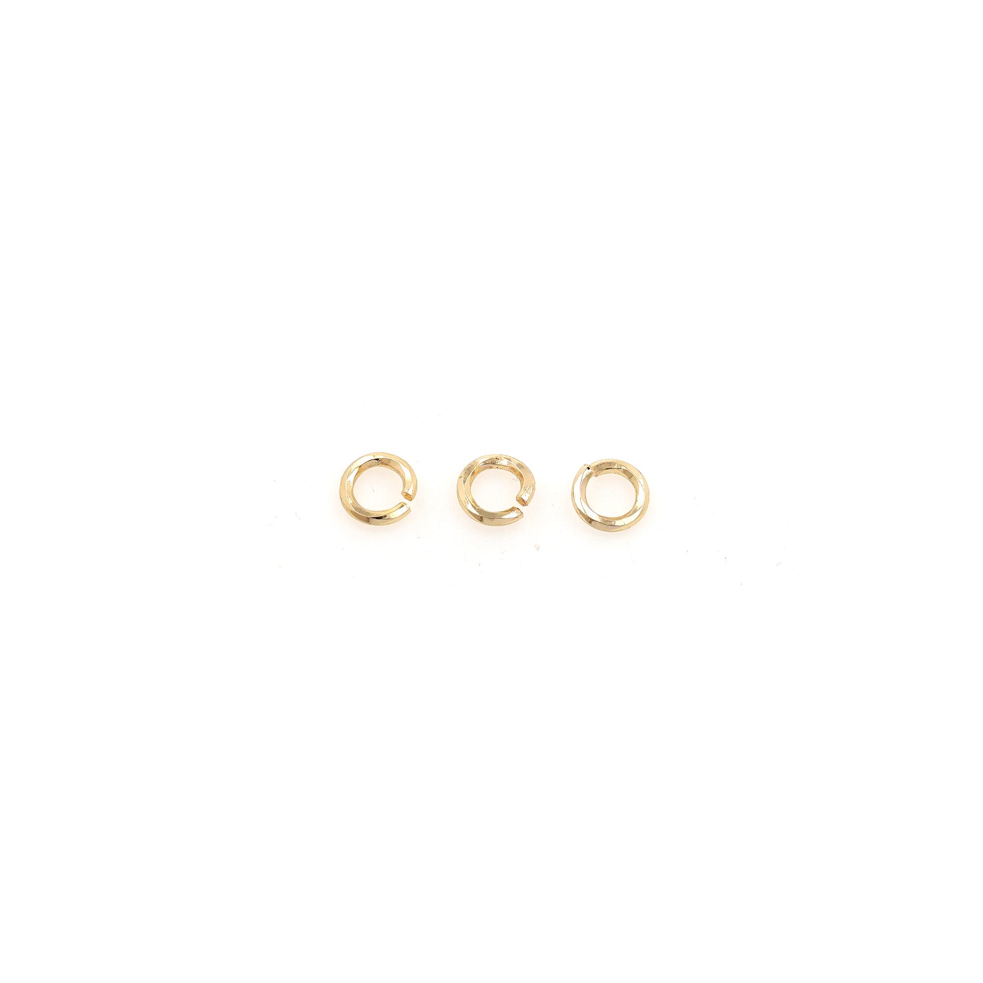 20pcs 18K Gold Filled Jump Rings,Dainty O Shaped Open Jump Rings Bulk,Gold Split Rings for DIY Jewelry Making Supply Findings