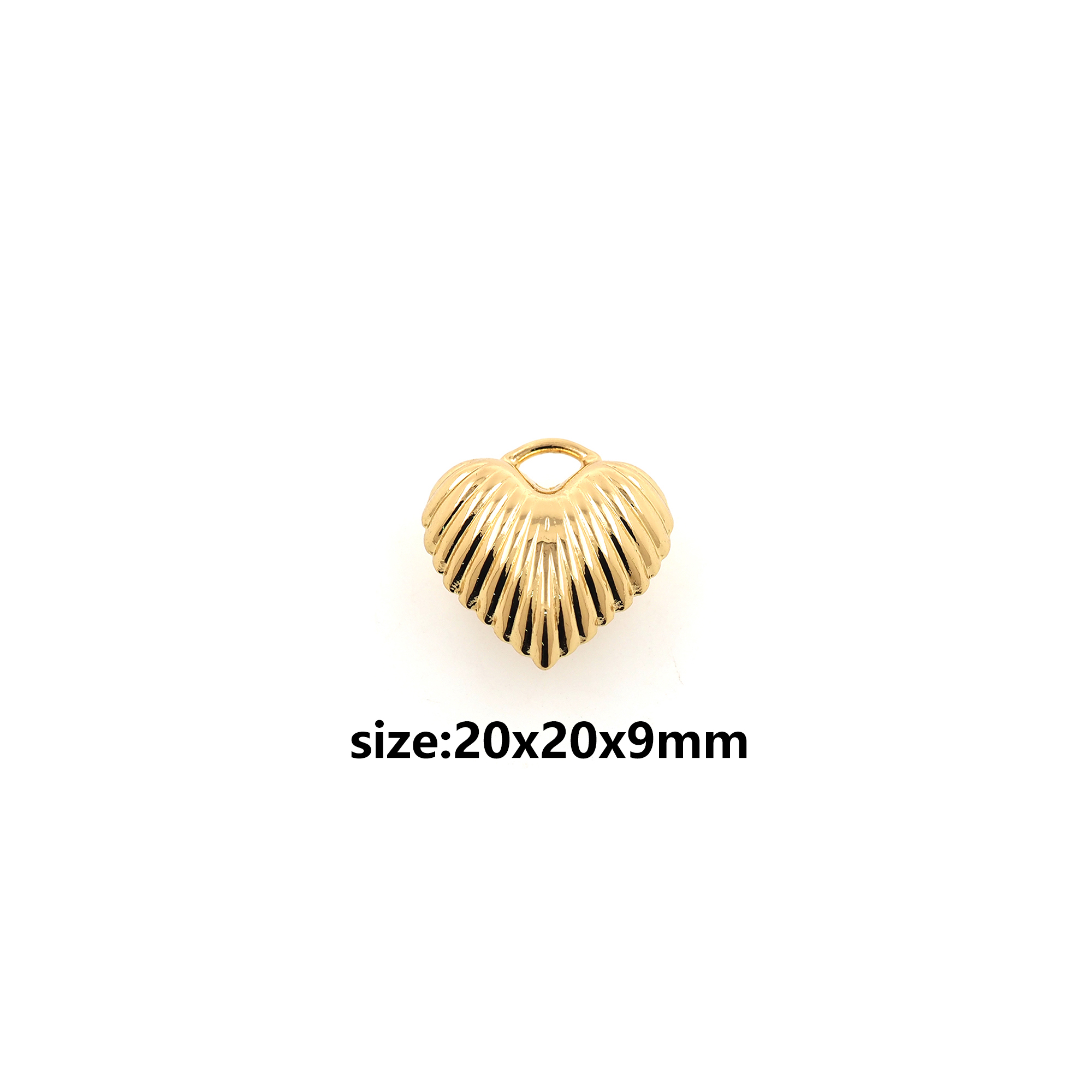 18K Gold Filled Heart Pendant,Sunburst Heart Charm Earrings Necklace for DIY Jewelry Making Supply