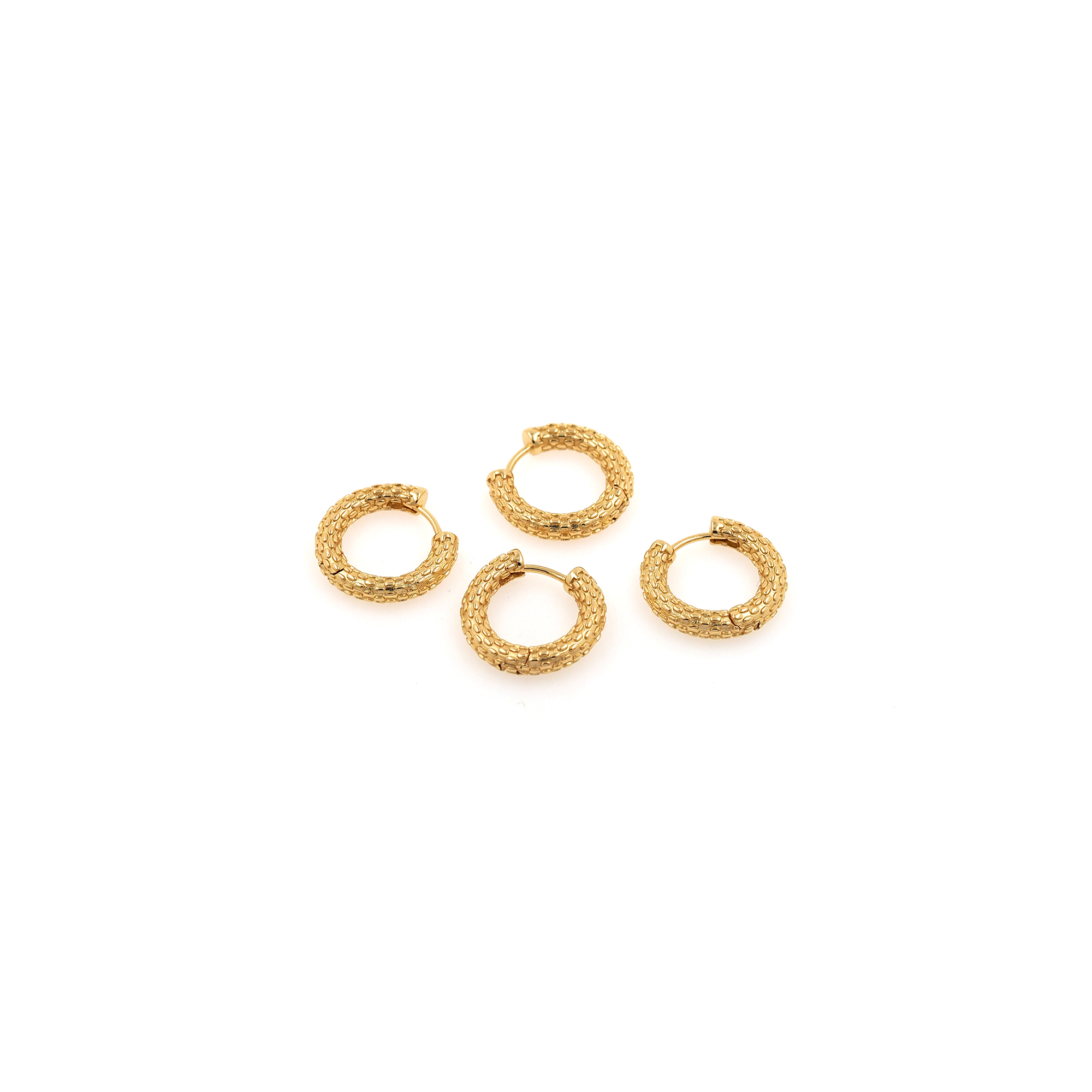 Dainty Thick Earrings,18K Gold Filled Round Hoop Earrings,Gold Hoops,Minimalist Hoops Huggie